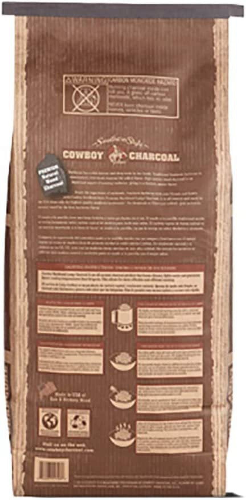 Cowboy Southern Style Hardwood Lump Charcoal for Grilling and Smoking (18 lb) 8r32n