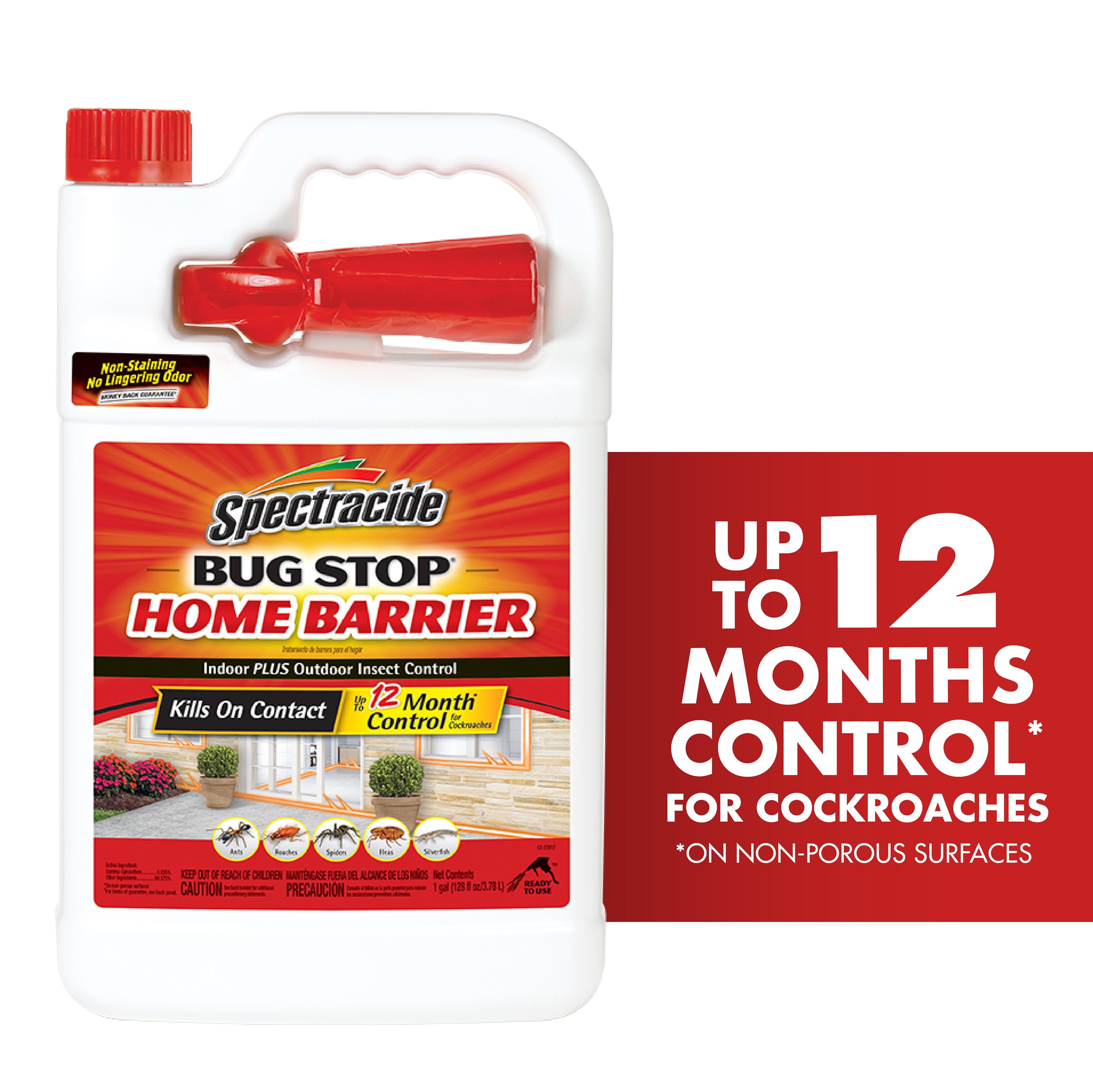 Spectracide Bug Stop Home Barrier Insect Control Spray (Clear, 128 fl oz) jhmfq