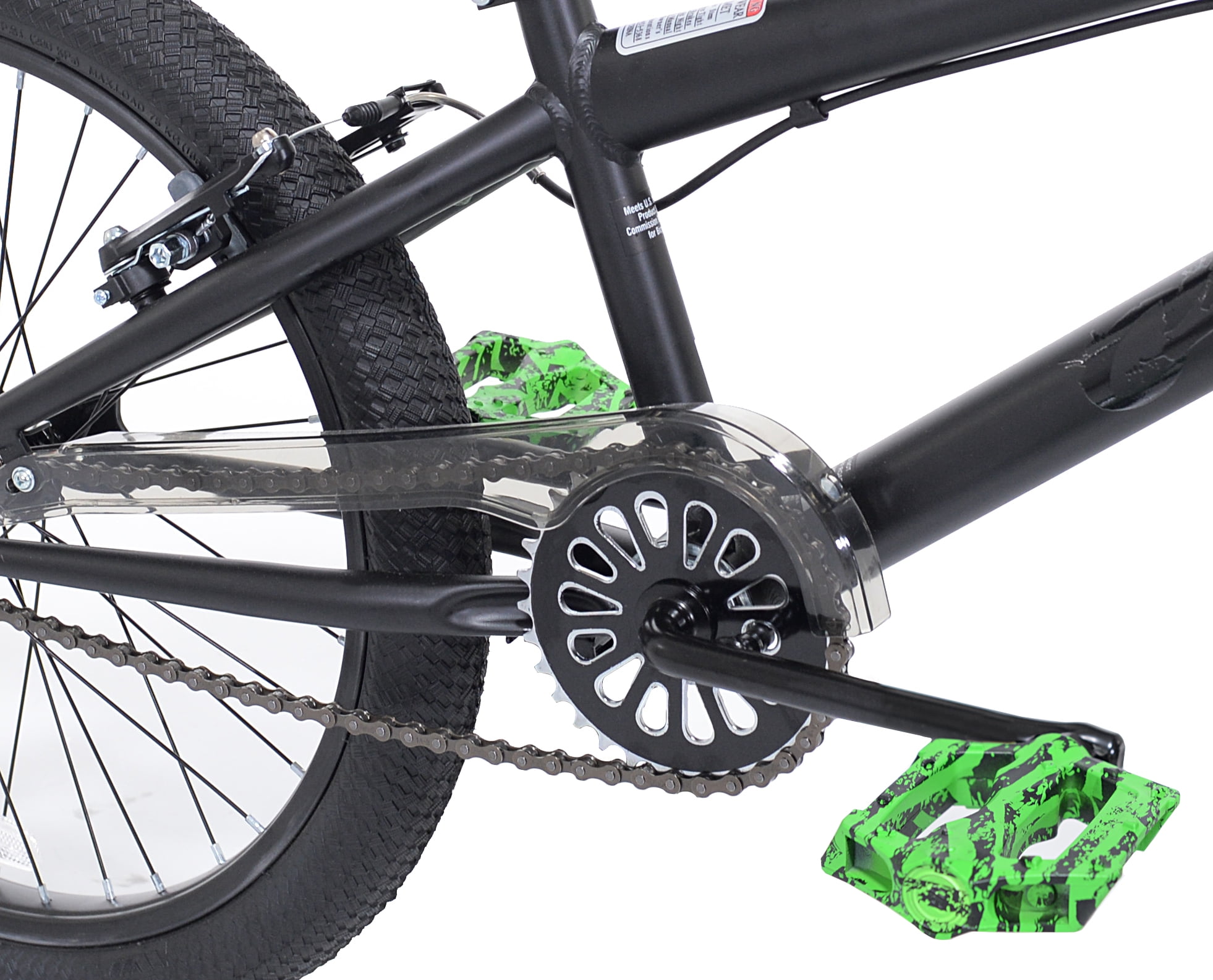 Kent Chaos BMX Bicycle 20 in Freestyle Bike for Kids (Matte Black, 20 in) yzyy6