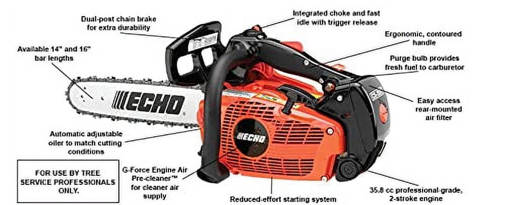 ECHO CS-355T Gas Chainsaw (16 in, 8.2 lb) j3od9 - Image 3