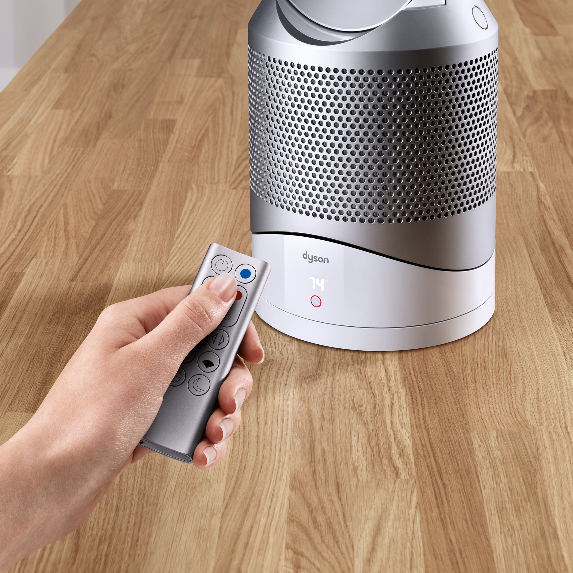 Dyson HP02 Pure Hot+Cool Link Connected Air Purifier, Heater and Fan (White/Silver) 8y5zc