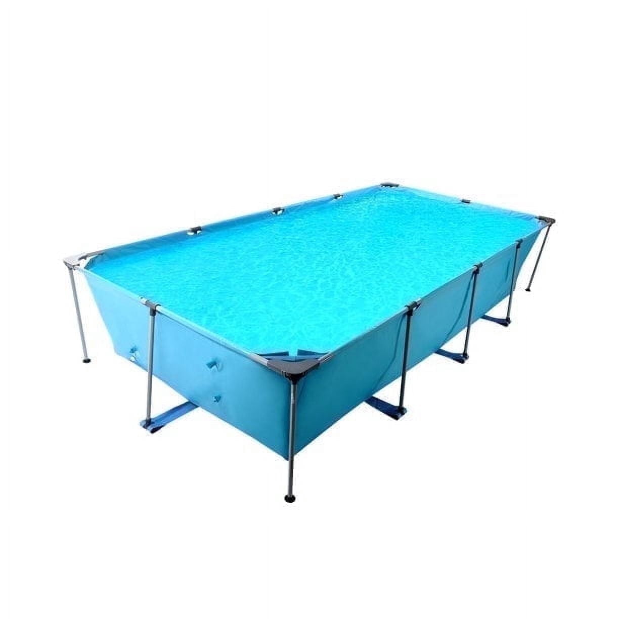 GASKY 15ft Rectangular Above Ground Swimming Pool (Blue, 177.17 in x 86.61 in x 33.07 in) whno4