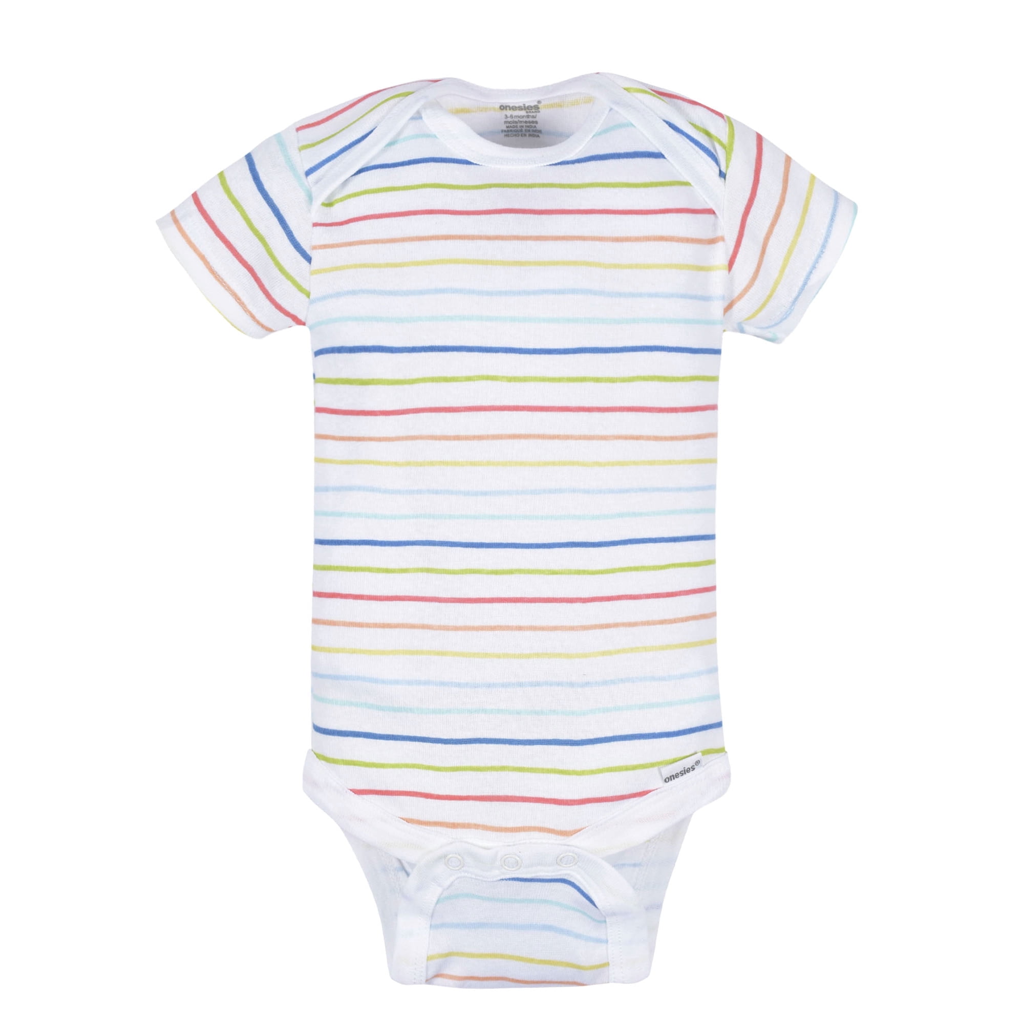 Onesies Brand Baby Bodysuits Short Sleeve Cotton Rompers (Yellow, 8-Pack, Newborn-12M) kjlw6