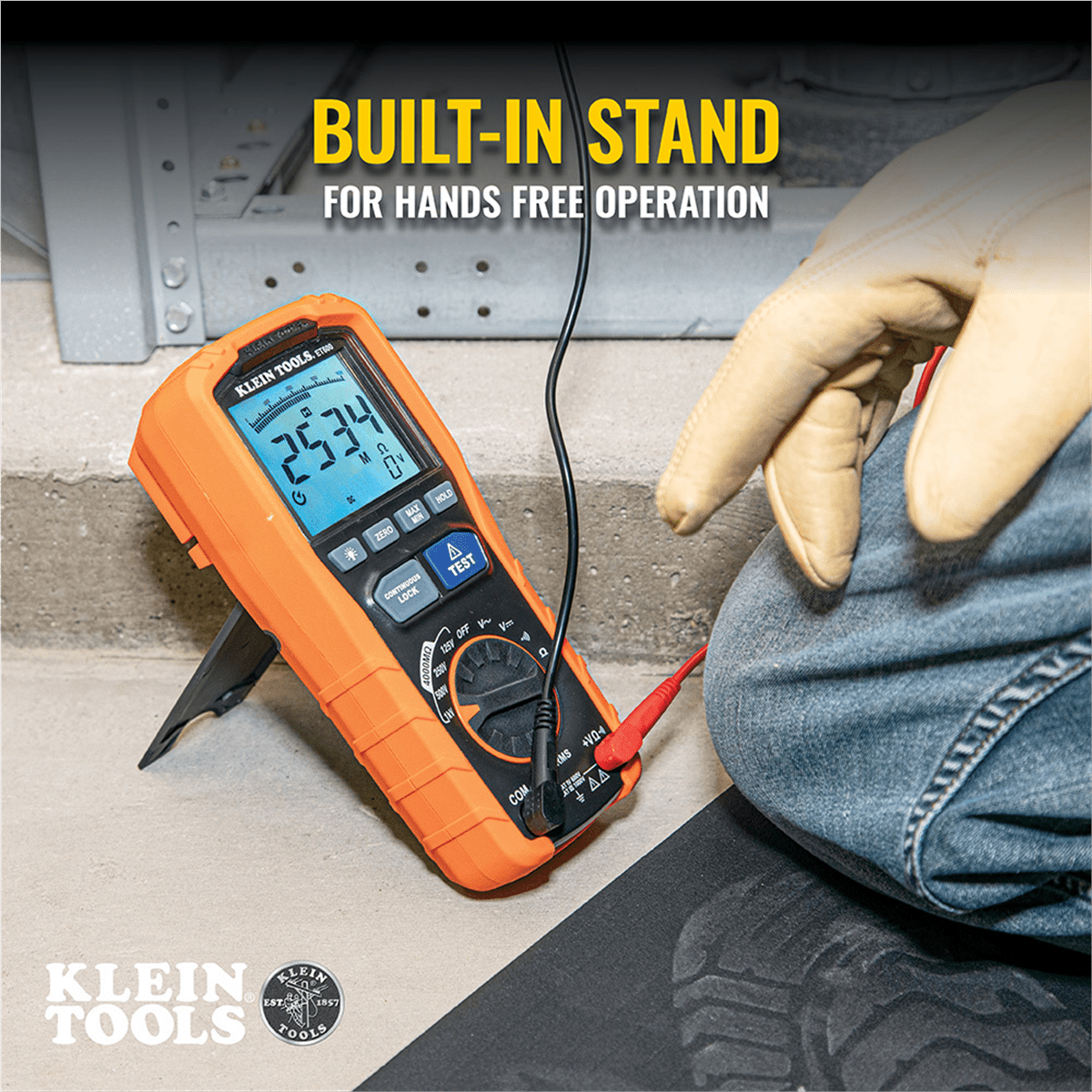 Klein Tools Insulation Resistance Tester (Black, 1 Unit) f7m0m