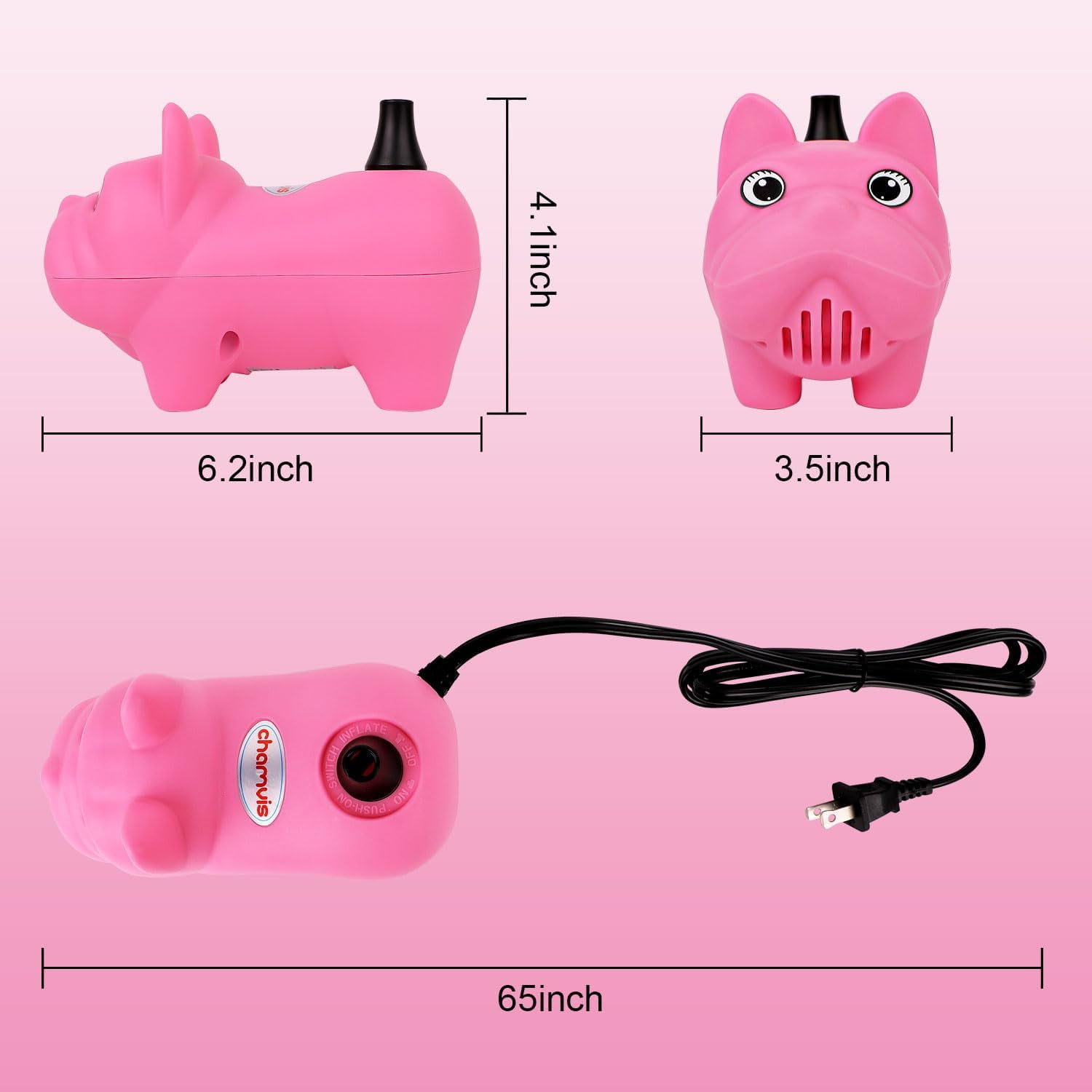 Chamvis Balloon Arch Kit with Electric Balloon Pump, Adjustable Stand Frame for Wedding and Party Decor (17 in Pole) hejue
