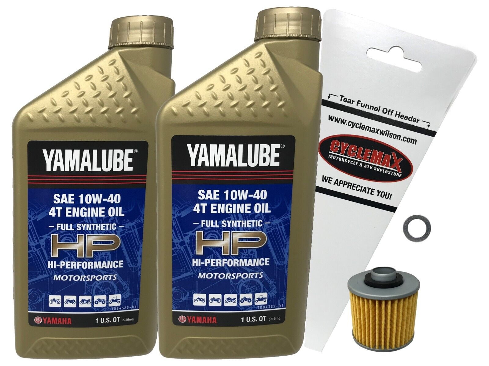 Yamaha Genuine Raptor 700 700R Full Synthetic Oil Change Kit (4 Quarts) z0uhm