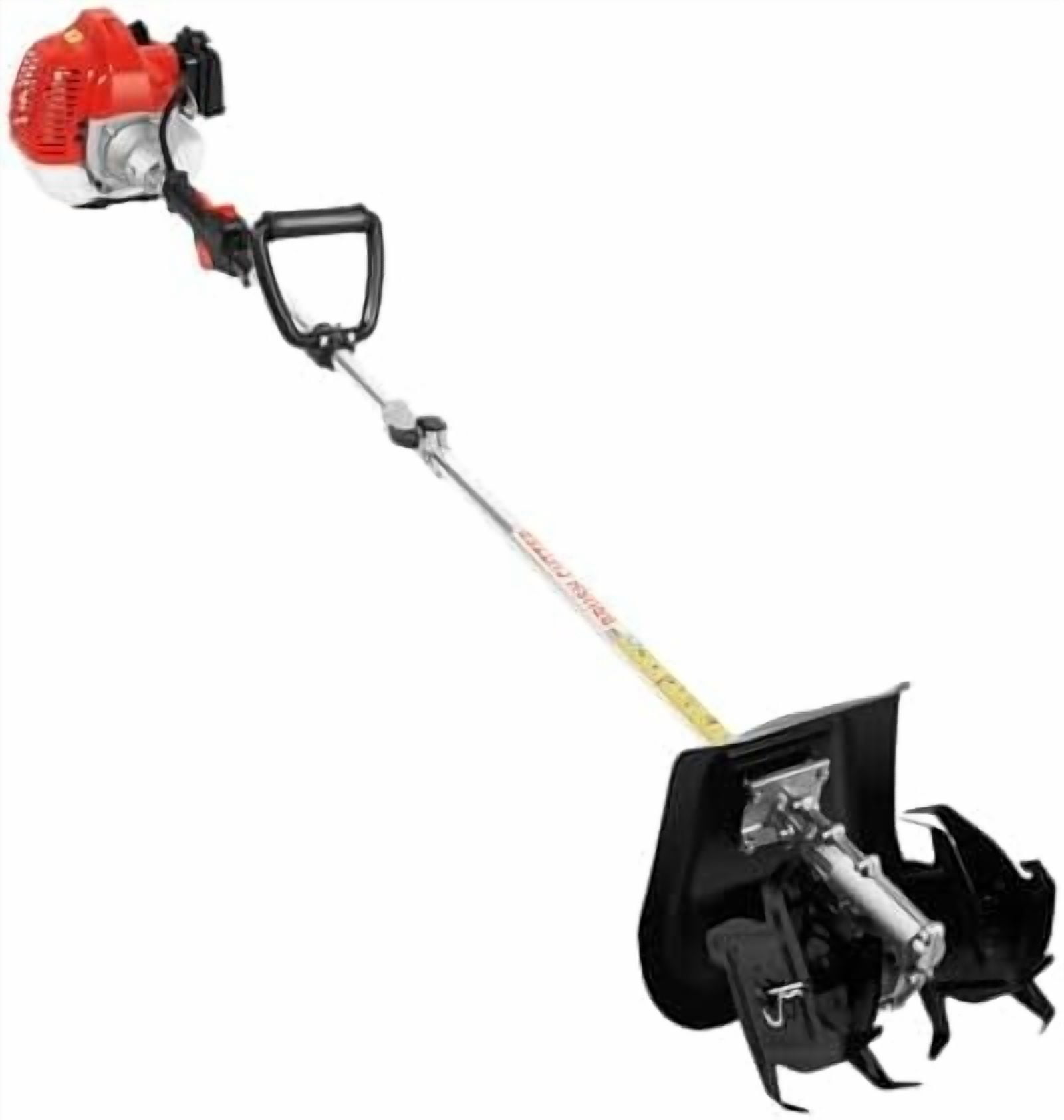 Generic Gas Powered Tiller Cultivator 2-Stroke Handheld Rotary Garden Rototiller (Orange, 26.2 lb) 5emnq