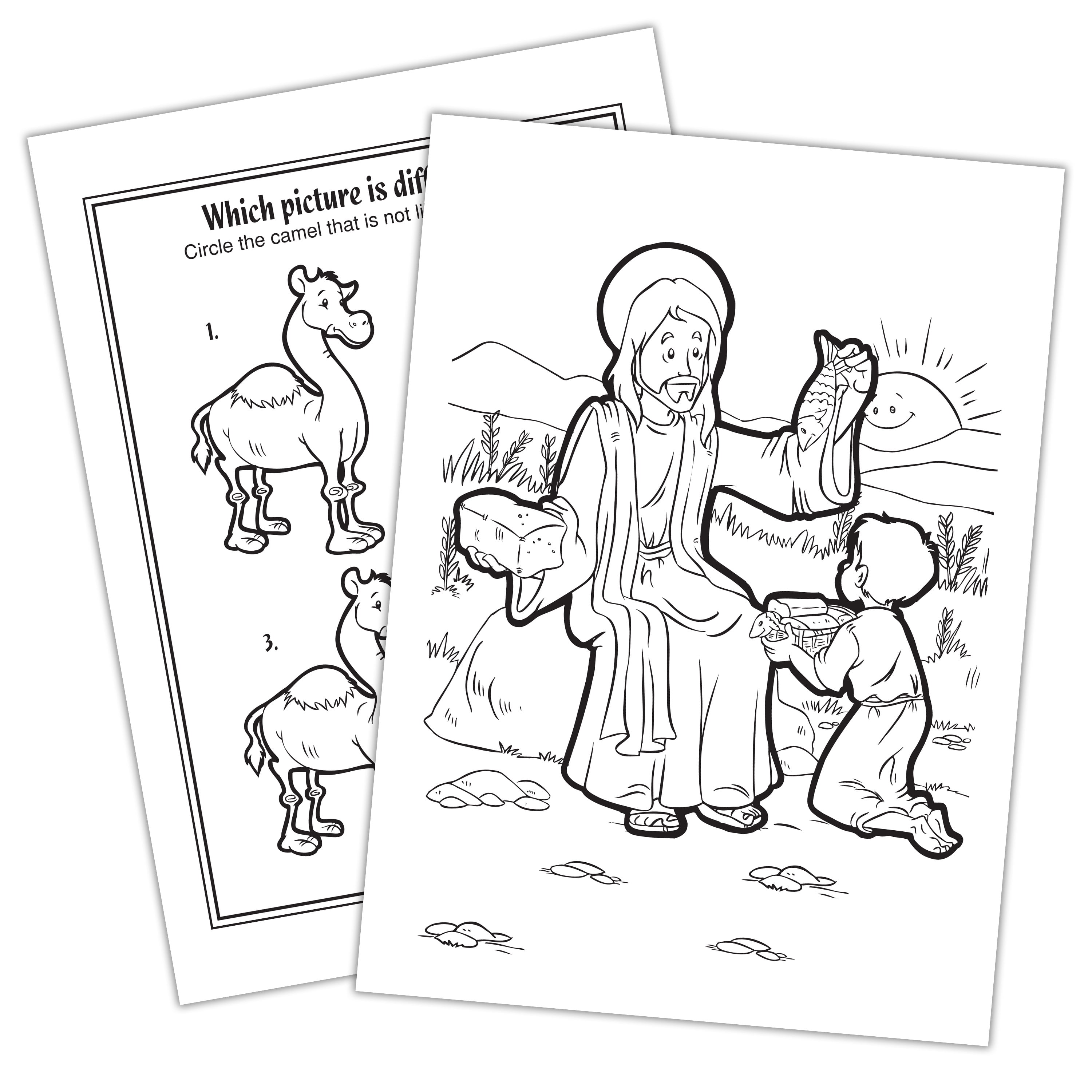 Bendon Bible Coloring and Activity Book for Kids, Educational Religious Learning (64 Pages, 7.75 in x 10.75 in) 8kveg