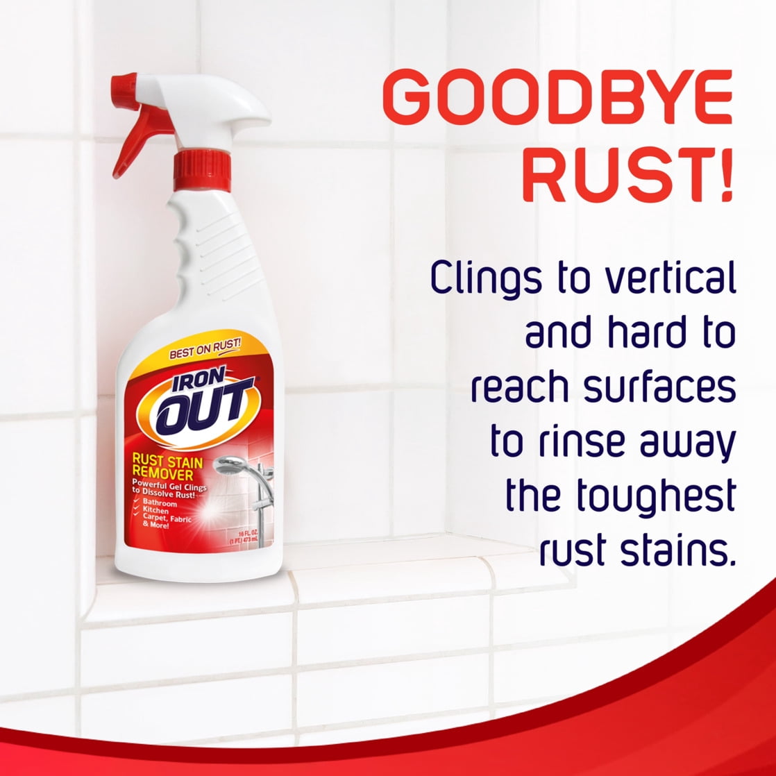 Iron OUT Rust Stain Remover Spray Gel (Heavy-Duty, 24 fl oz) 5z0zi