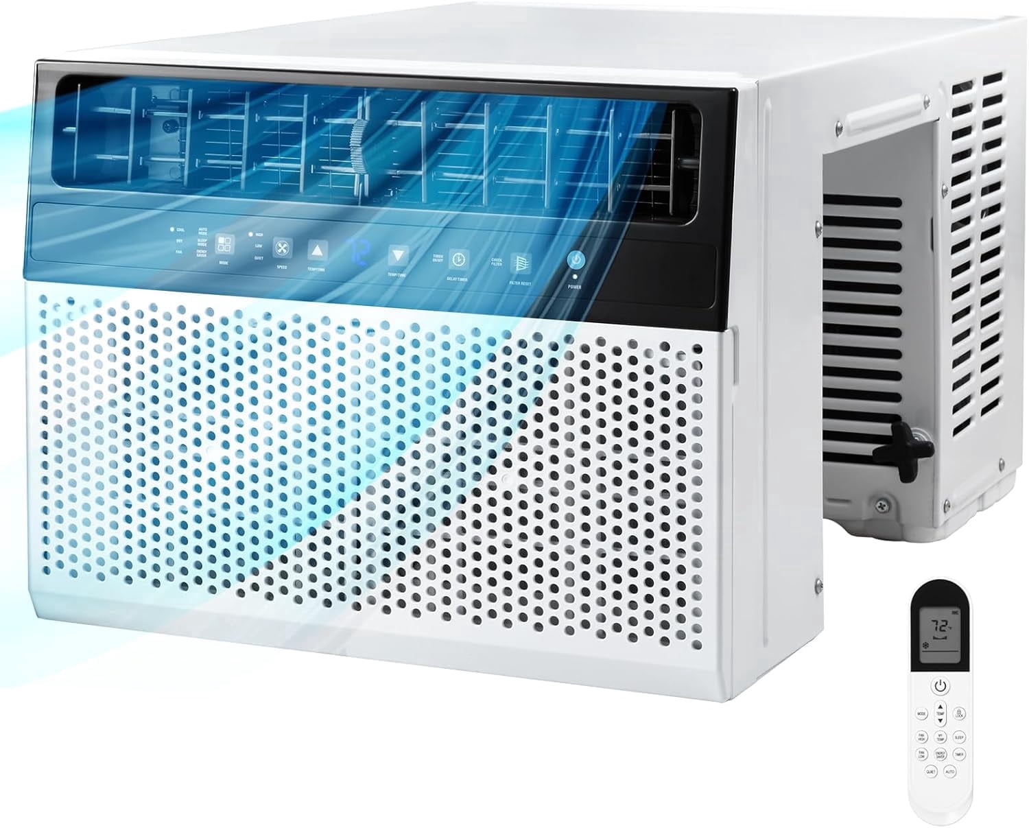 FREE VILLAGE 12,000 BTU U-Shaped Window Air Conditioner (Black, 550 Sq. Ft.) y28ks