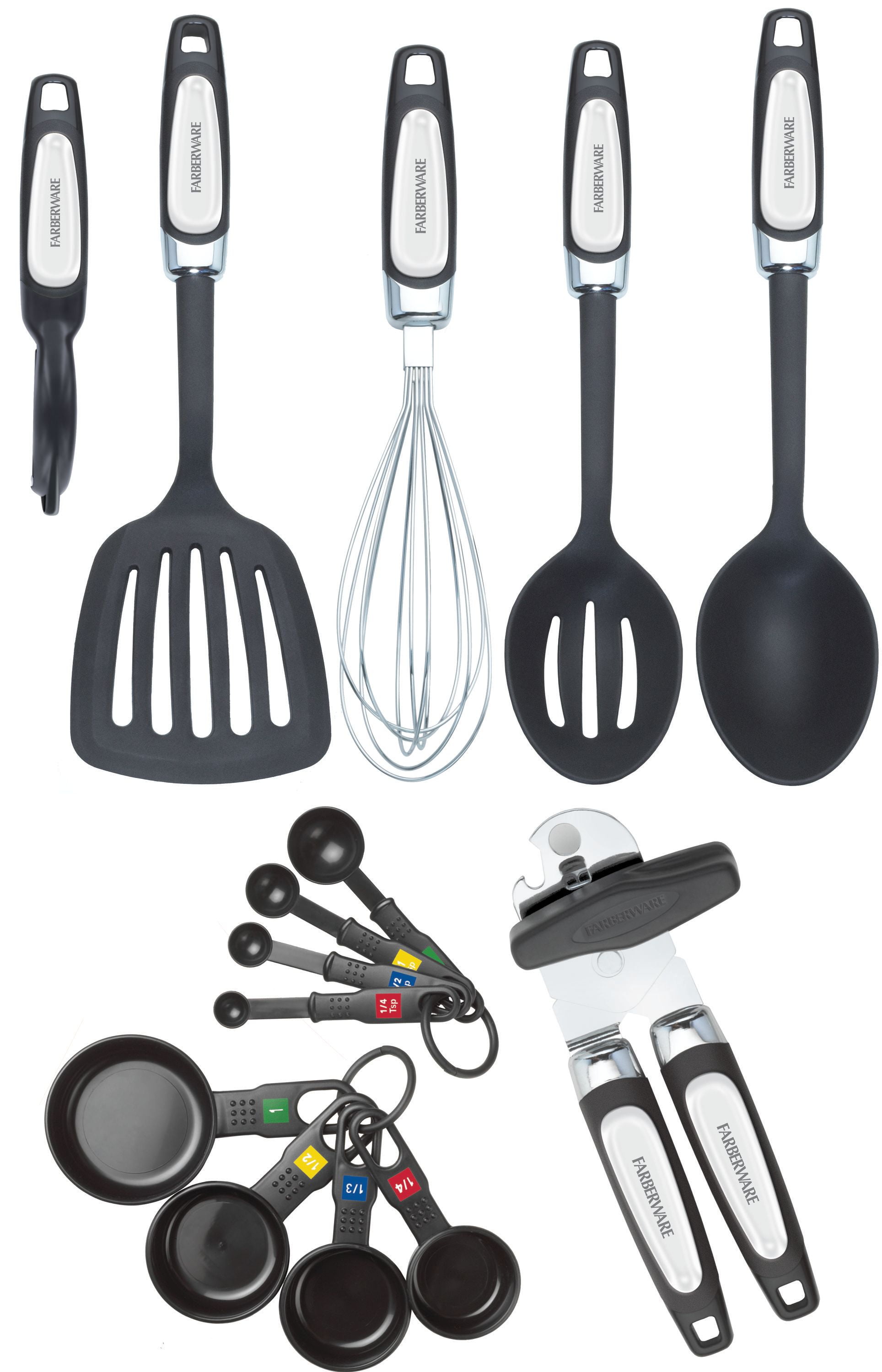Farberware Professional Kitchen Tool and Gadget Set (Black, 14-Piece) d1hgj - Image 5