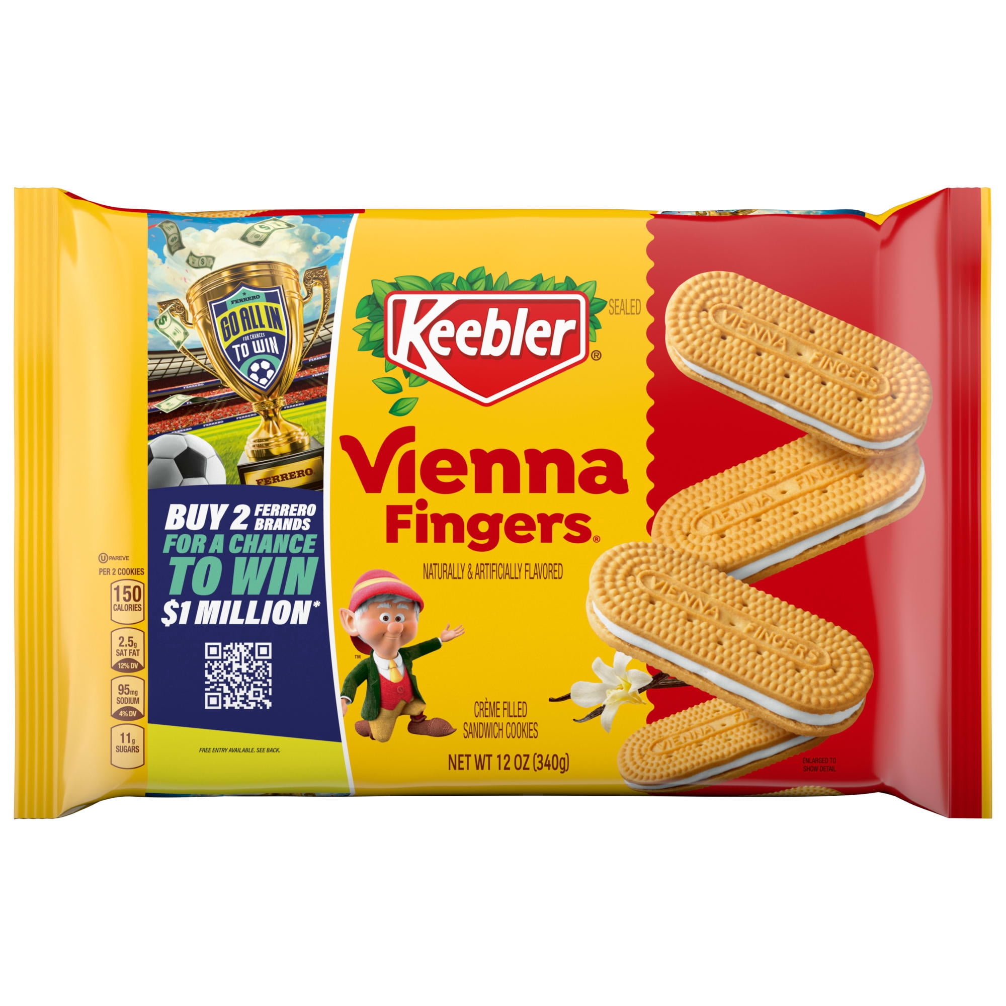 Keebler Vienna Fingers Sandwich Cookies with Crème Filling (12 oz) a9eqe