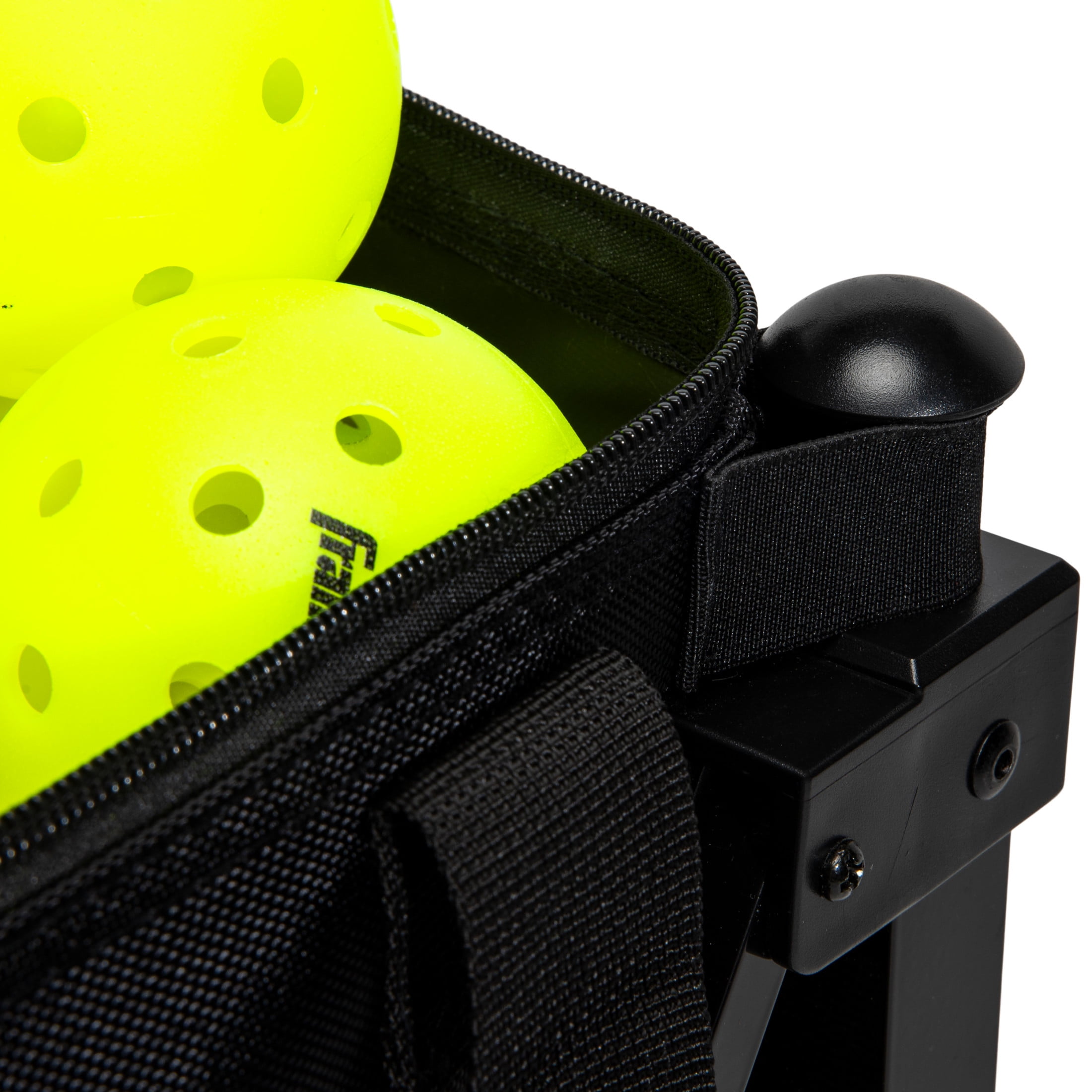 Franklin Sports Portable Pickleball Hopper with Detachable Carry Bag and Wheels (Black, 38 in x 15 in x 15 in) ethmk