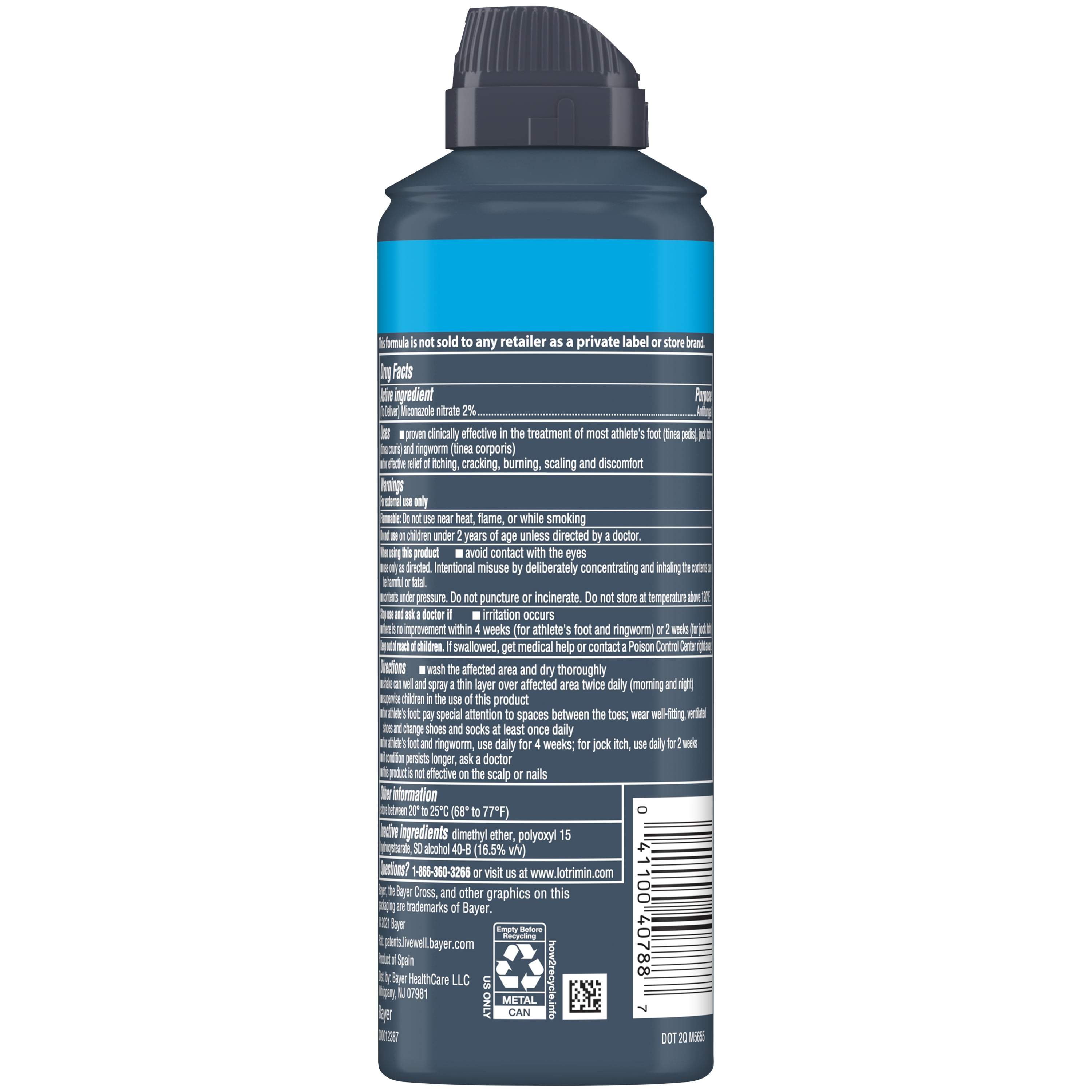 Lotrimin AF Athlete's Foot Liquid Spray, Antifungal Treatment for Itchy Skin (4.6 oz) w9c9q