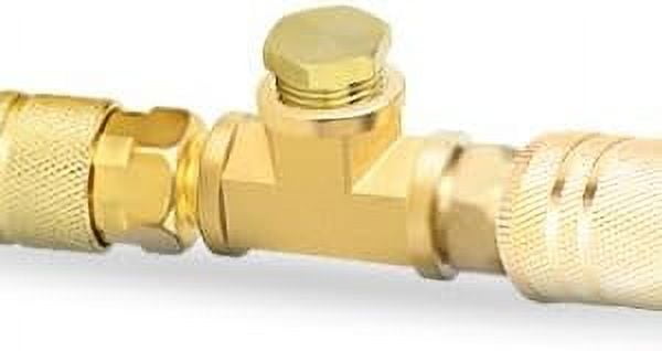 Youho 1/2 in NPT Male Brass Hex Head Pipe Plug Fitting (Gold, 3 Pack) slh78