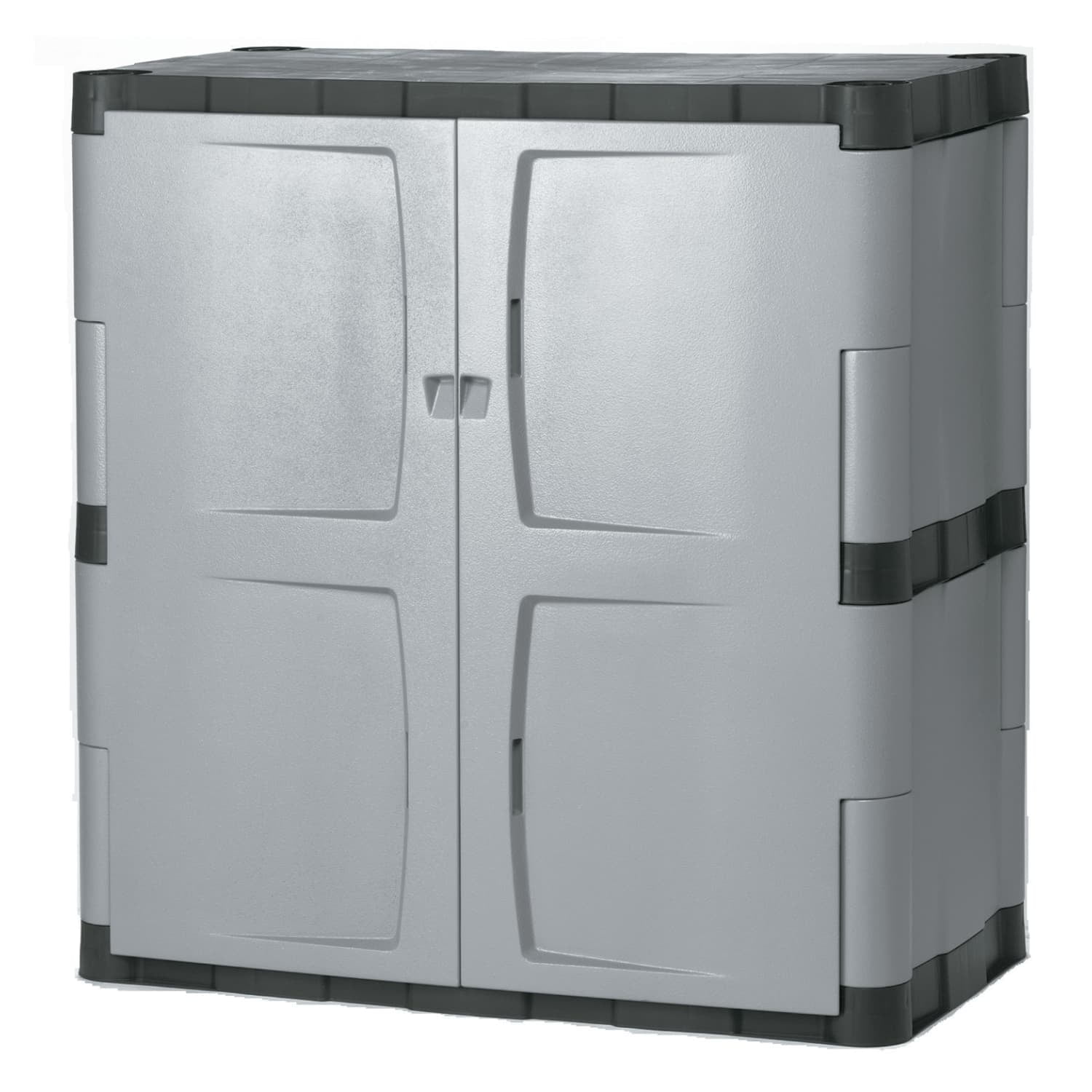 Rubbermaid Garage Storage Resin Base Cabinet (Gray, 336 lb Capacity) kfyh6
