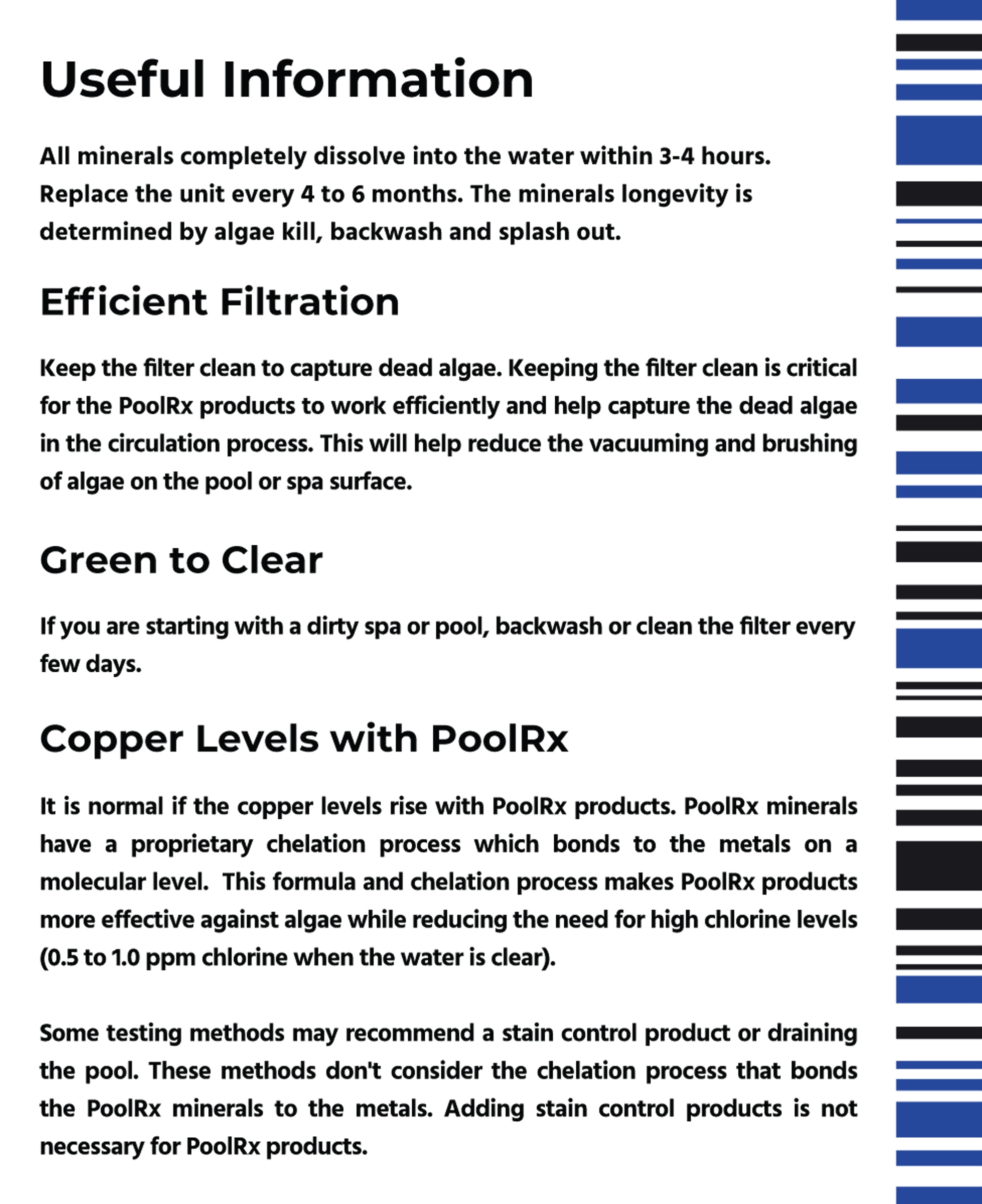 PoolRx+ Swimming Pool Algaecide Mineral Treatment (Black, 1 Tablet, 20k-30k Gallons) en4mn