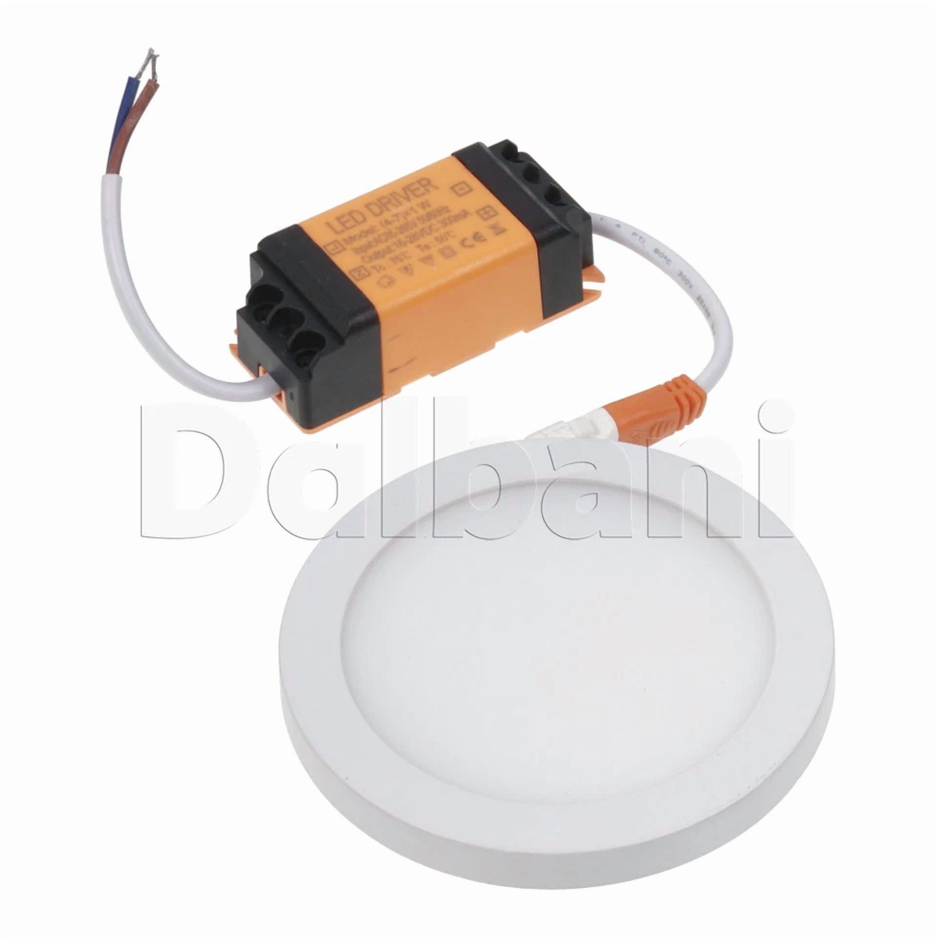 Knack 6W LED Round Ceiling Panel Light, Surface Mounted Downlight for Home and Office (4000K, 4.7 in) ipsr0