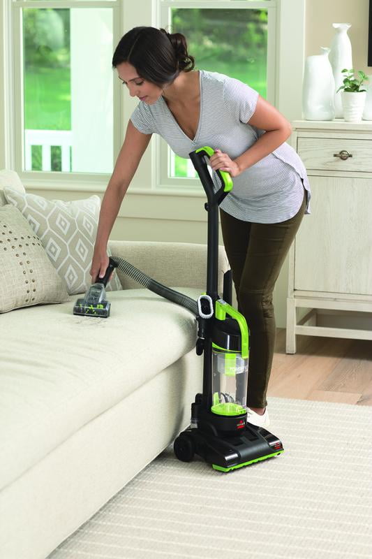BISSELL PowerForce Compact Turbo Bagless Upright Vacuum, Powerful Suction, Lightweight Design (Green & Black, 8 lb) va6c8