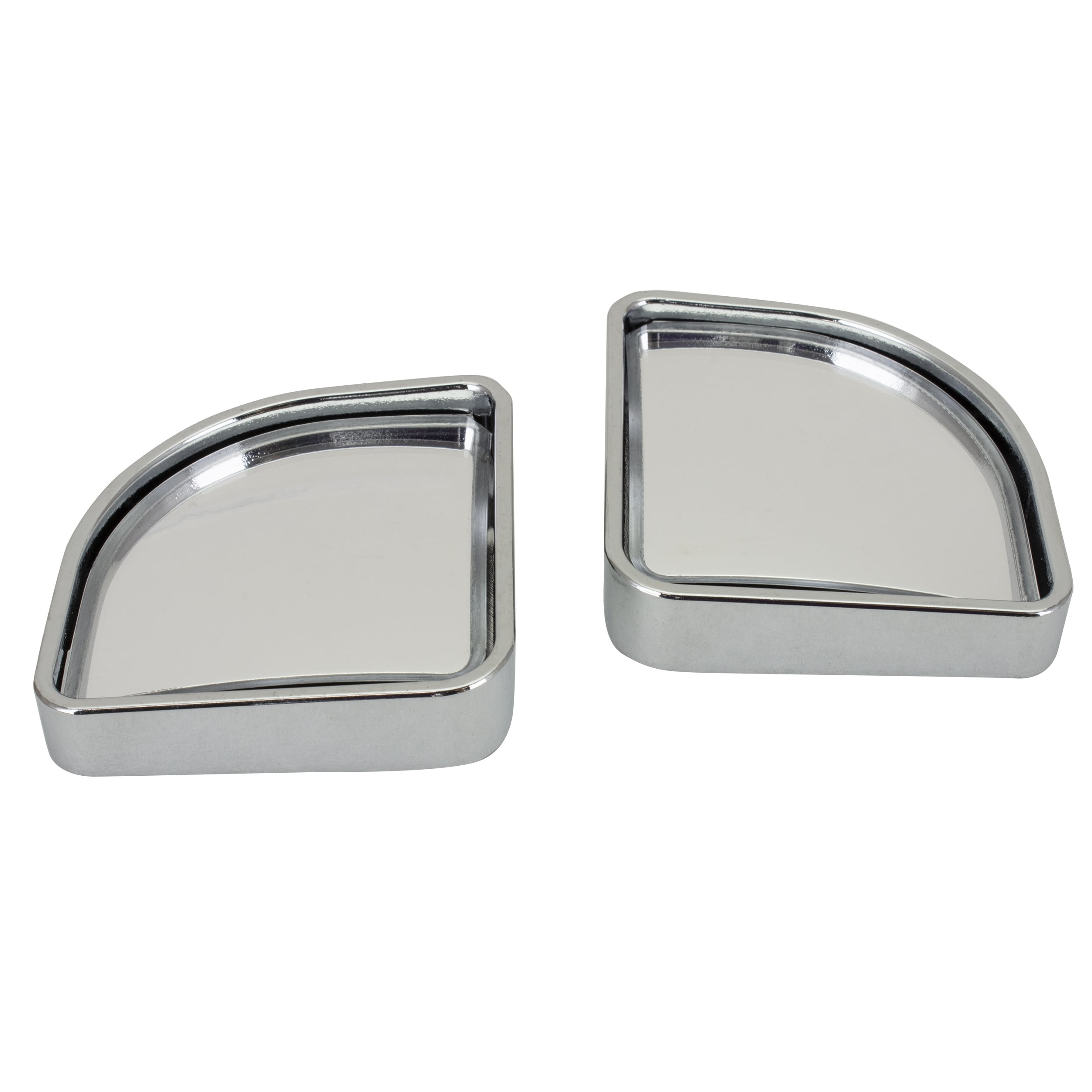 Auto Drive Quarter-Round Adjustable Blind Spot Mirror (Silver, 2-Pack) t49ot