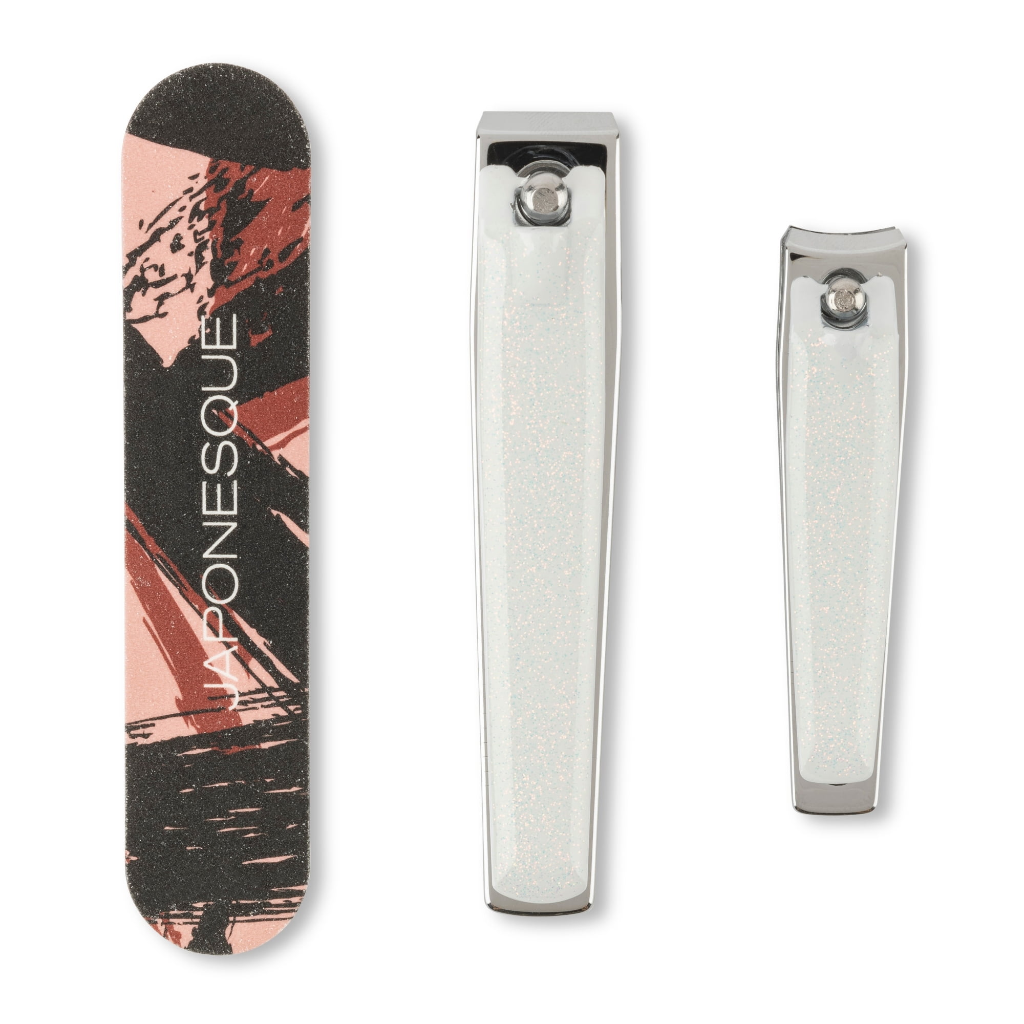 Japonesque Precision Nail Clipper and Salon Board Grooming Set (White, 3-Piece Set) ra14j