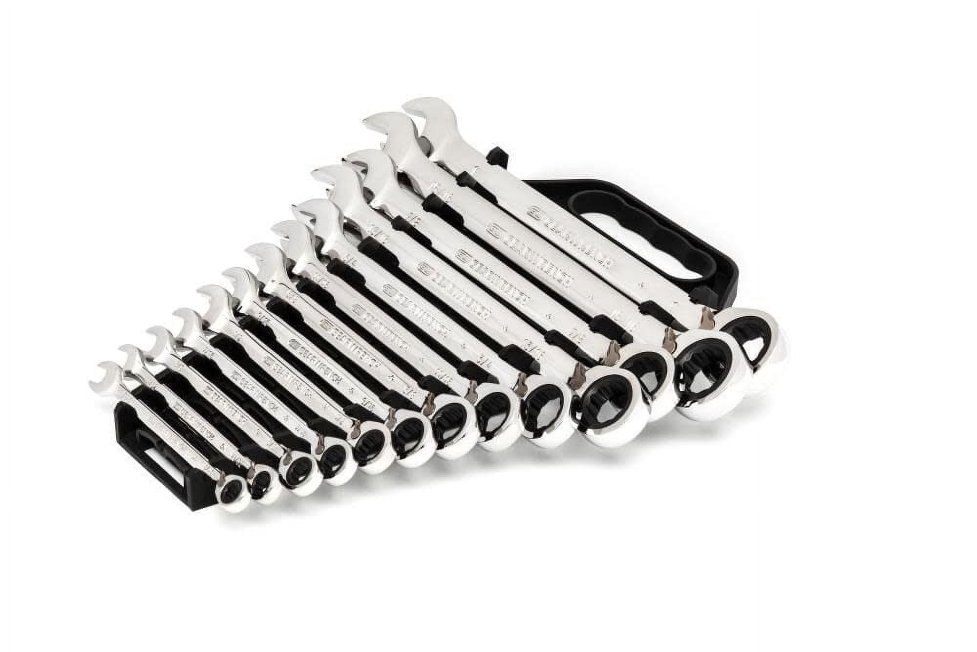 GEARWRENCH 9509 13-Piece SAE Reversible Combination Ratcheting Wrench Set (13-Piece) ettt2