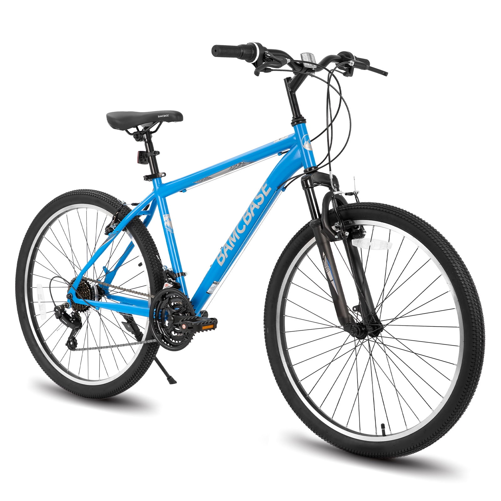 Hiland 26 in Mountain Bike, 21-Speed Hardtail MTB for Adults (Blue, 26 in) la806
