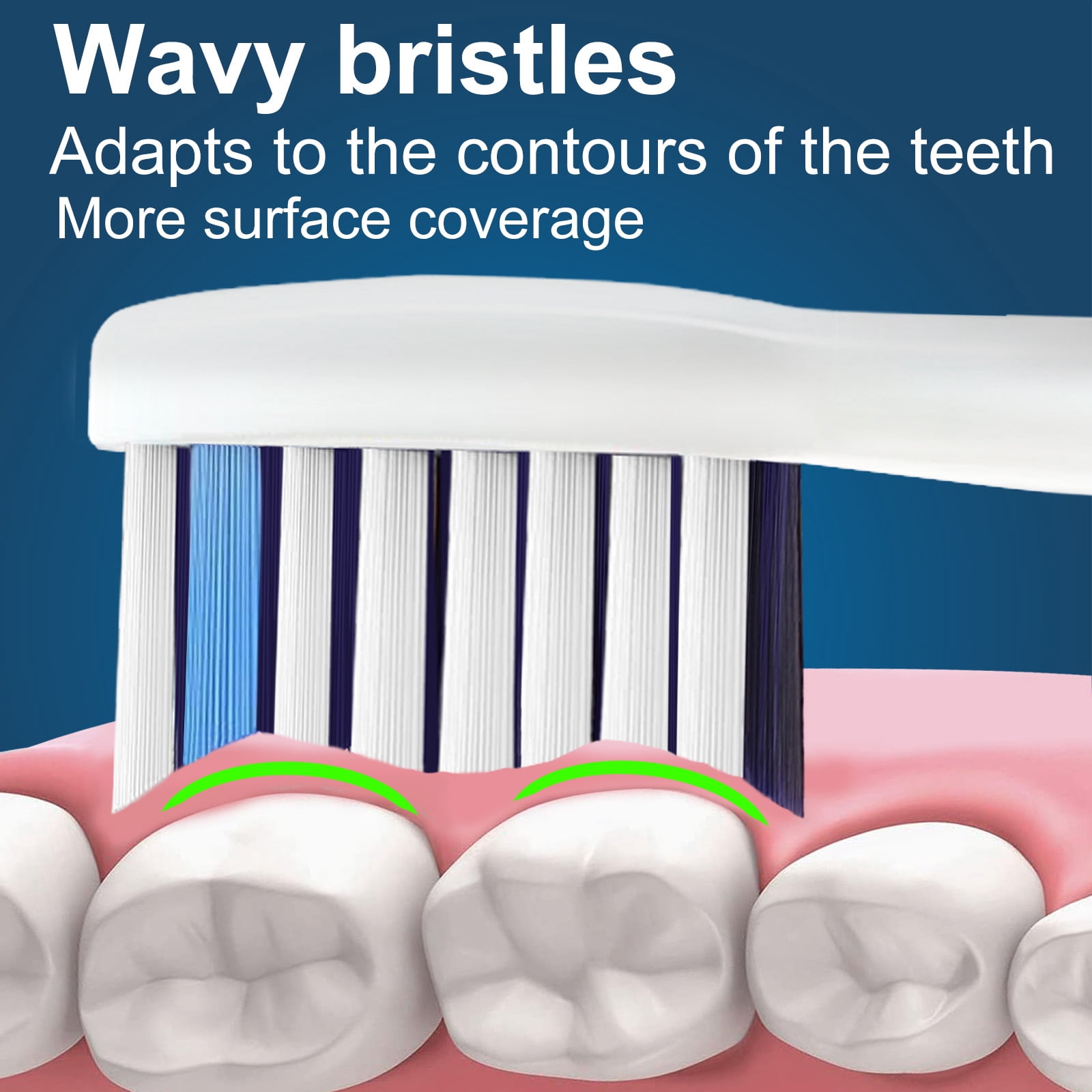 Valuabletry Replacement Brush Heads for Philips Sonicare Electric Toothbrush (White, 8 Pack) q11hq