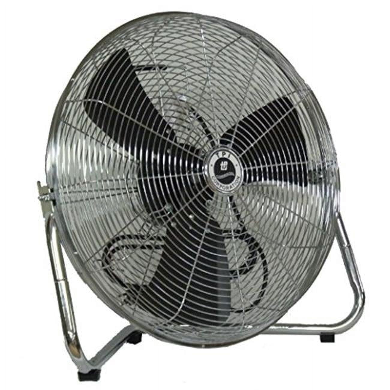 TPI Corporation Commercial Floor Fan High-Velocity Air Circulator (Black, 18 in) 5il82