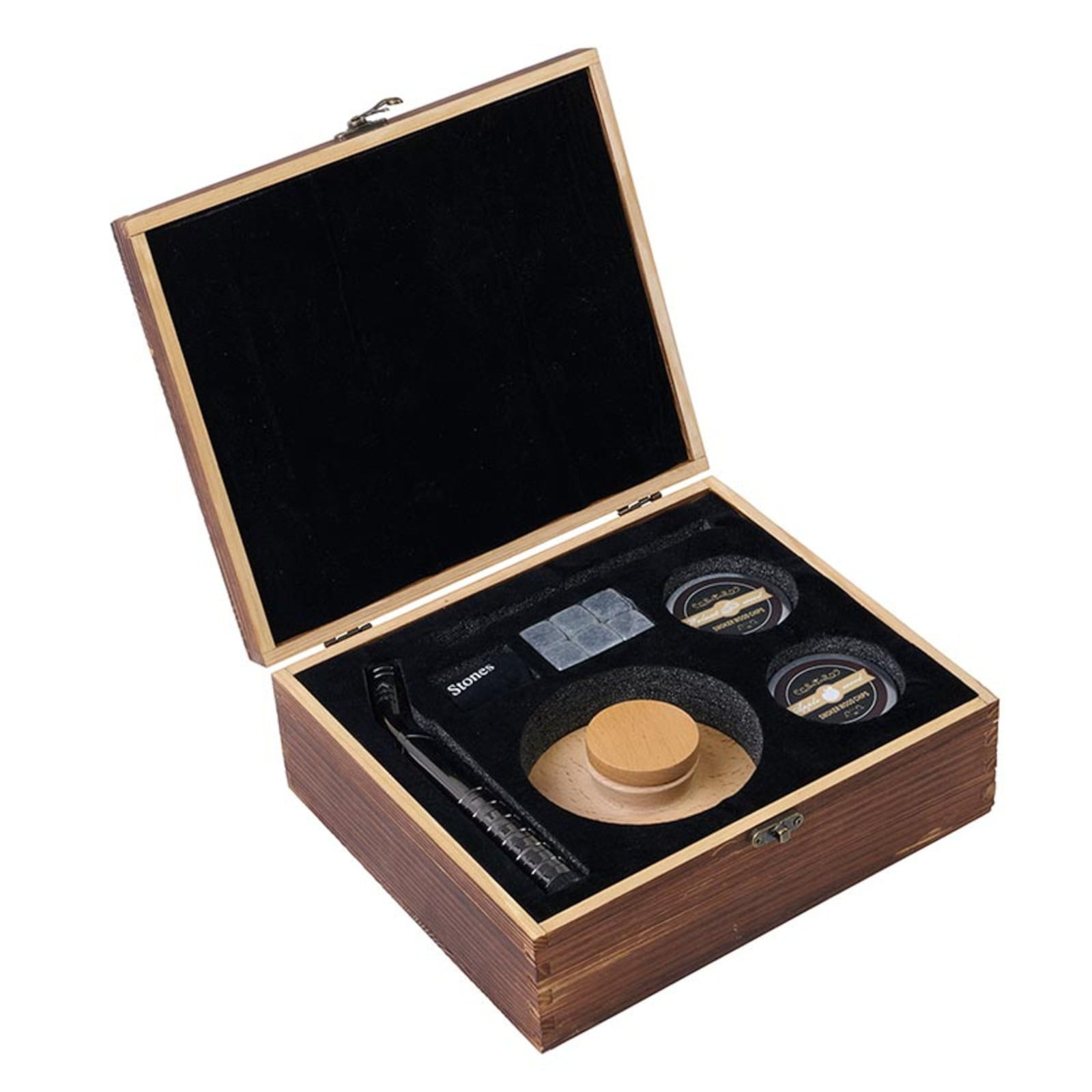 Cole Wheeler Cocktail Smoker Kit (Beechwood and Stainless Steel, 10 in x 9 in x 4 in) g76id
