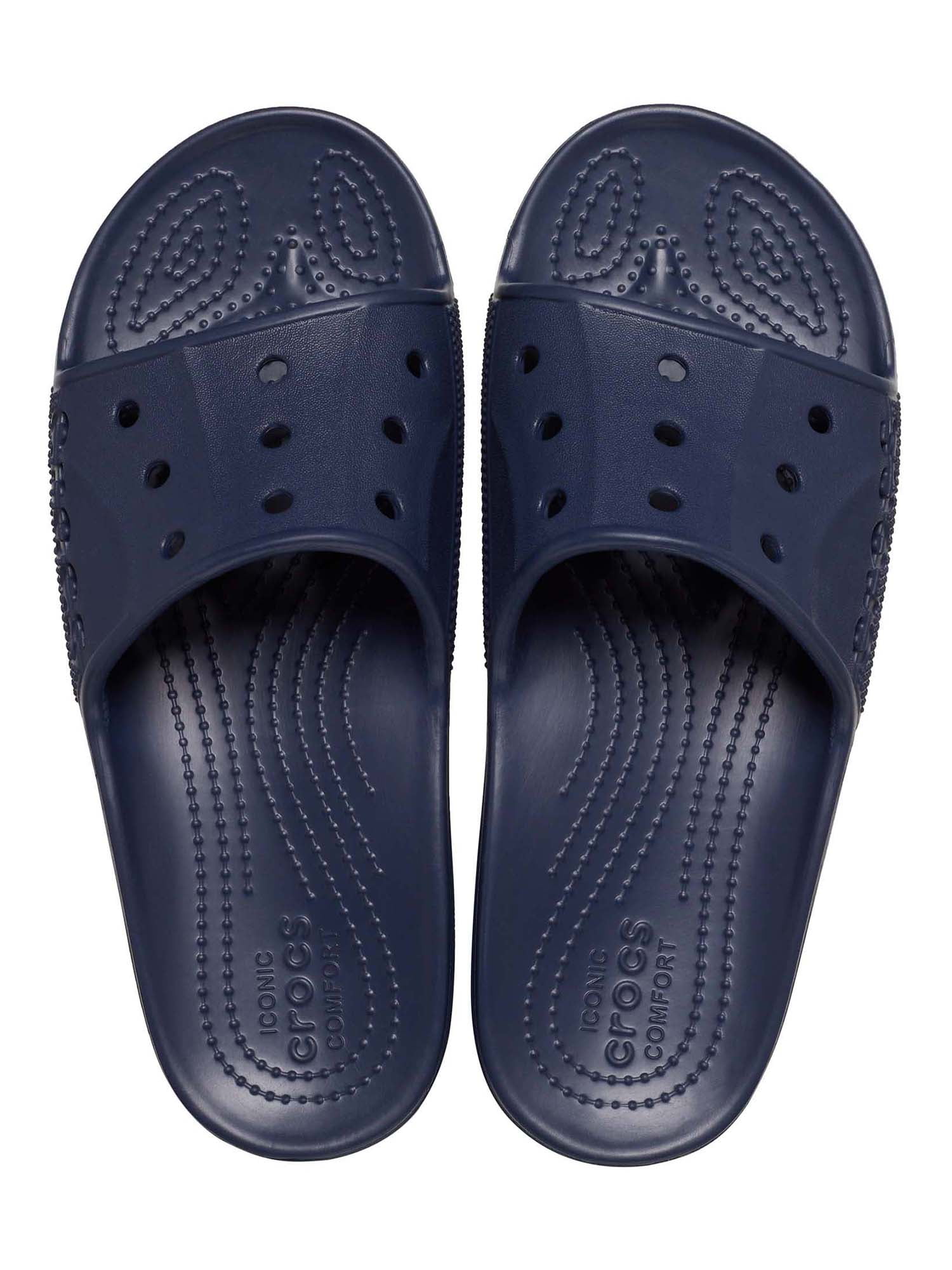Crocs Baya II Slide Sandals Unisex Lightweight Water-Resistant Slip-On Footwear (Black, 9 US Men / 11 US Women) pi7xq