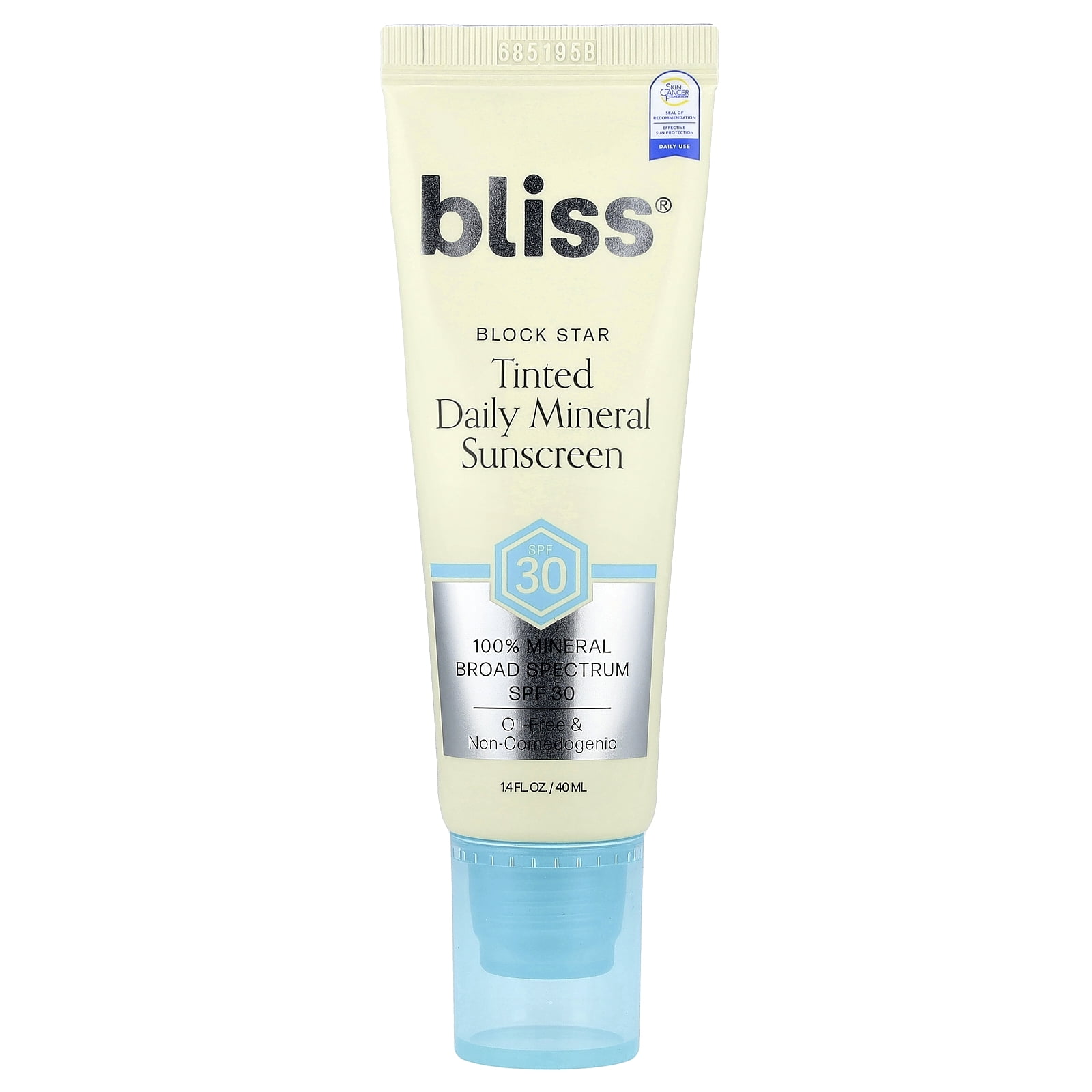Bliss Block Star Tinted Daily Mineral Sunscreen SPF 30 (Universal Tint, 1.4 fl oz) czr0u