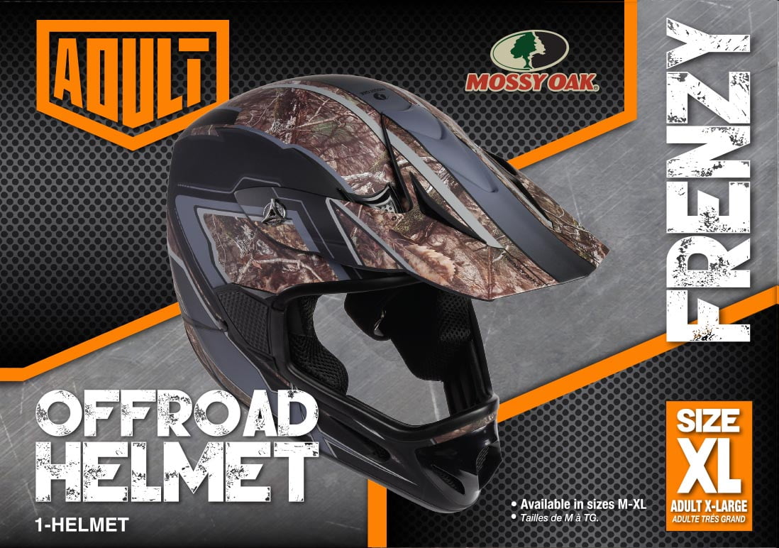 Fuel Helmets Frenzy Mossy Oak Off-Road Motocross ATV Dirt Bike Helmet (Mossy Oak, X-Large) 41ymw