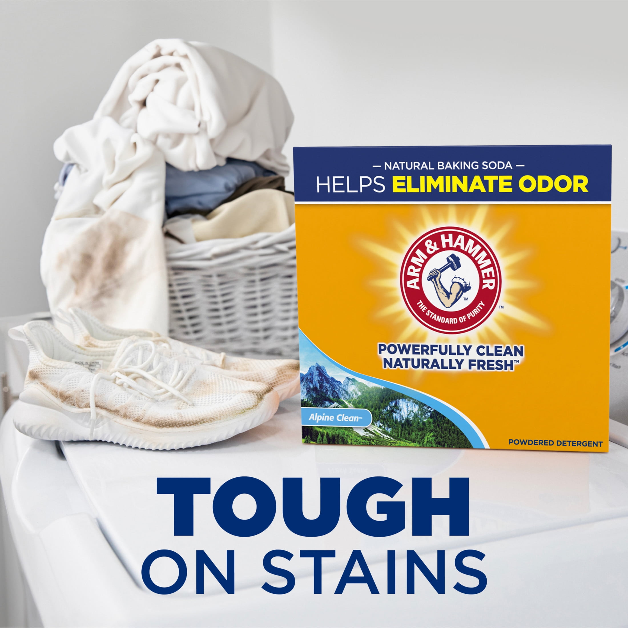 ARM & HAMMER Powder Laundry Detergent, Alpine Clean, Deep Cleaning Formula (9.56 lb) 59dpz