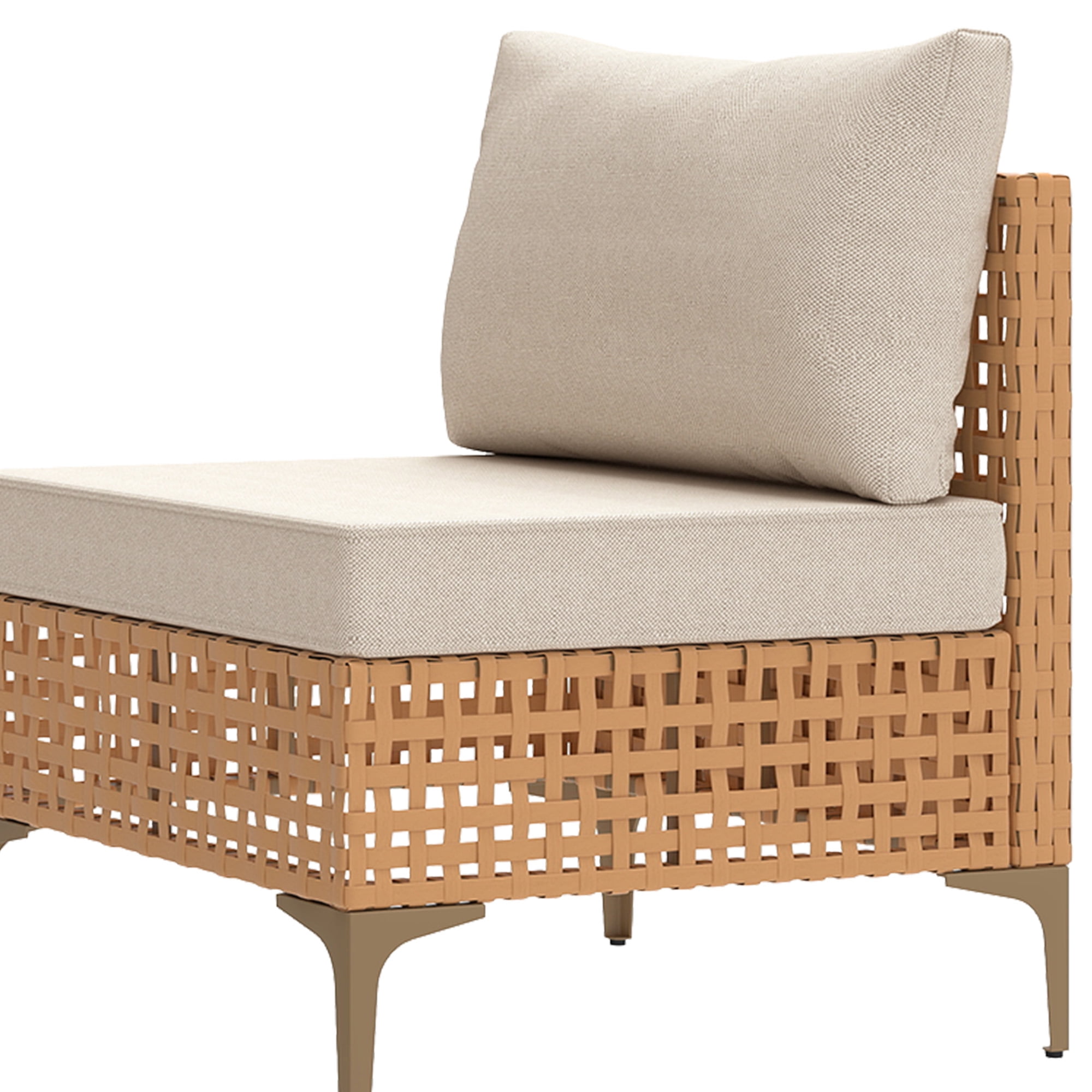 Uforic 3-Piece Outdoor Patio Furniture Set, Rattan Wicker Conversation Bistro Set with Solar LED Coffee Table (Beige, 3 Pieces) e8a6s