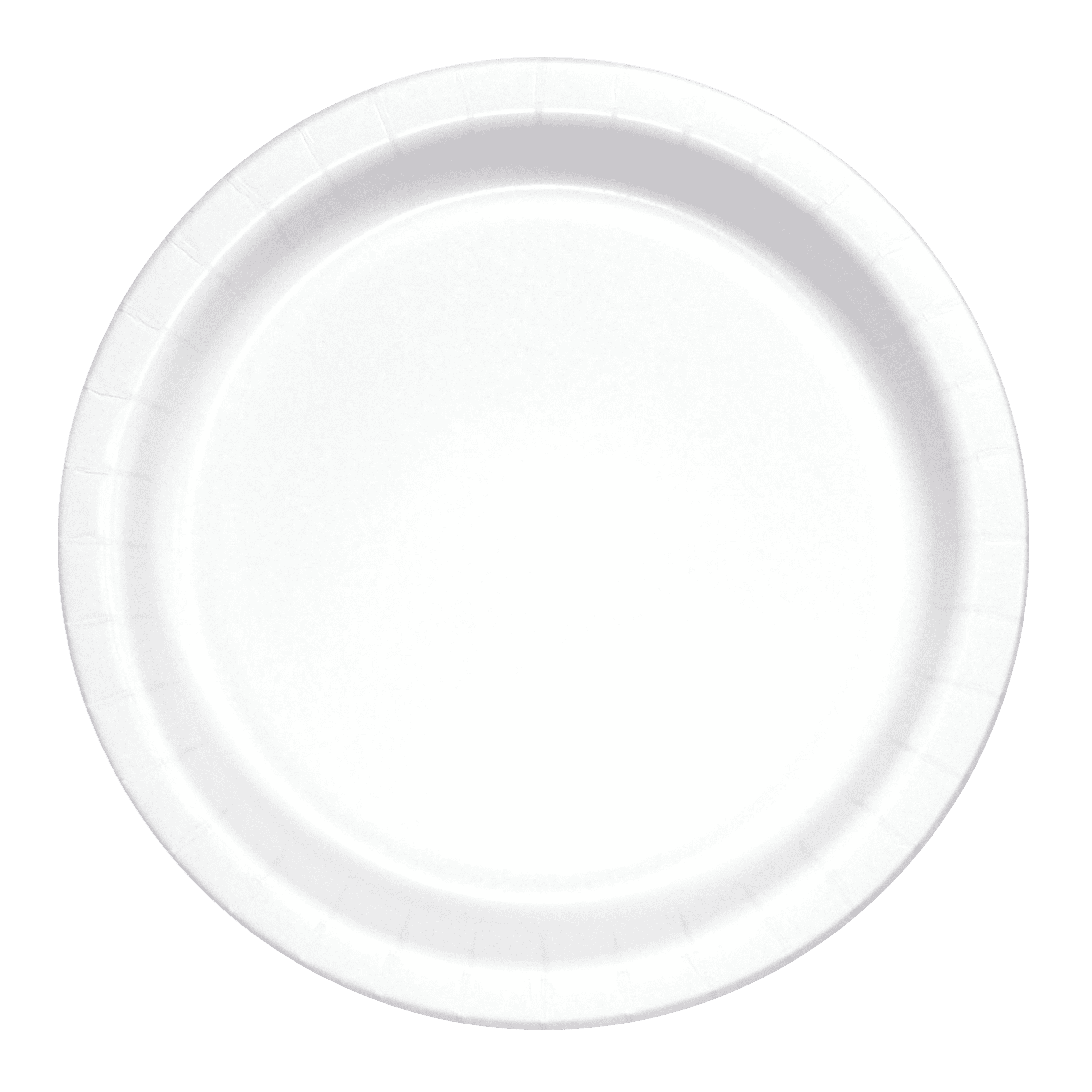 Great Value Ultra Disposable Paper Dinner Plates (White, 50 Count, 10 in) 8552e