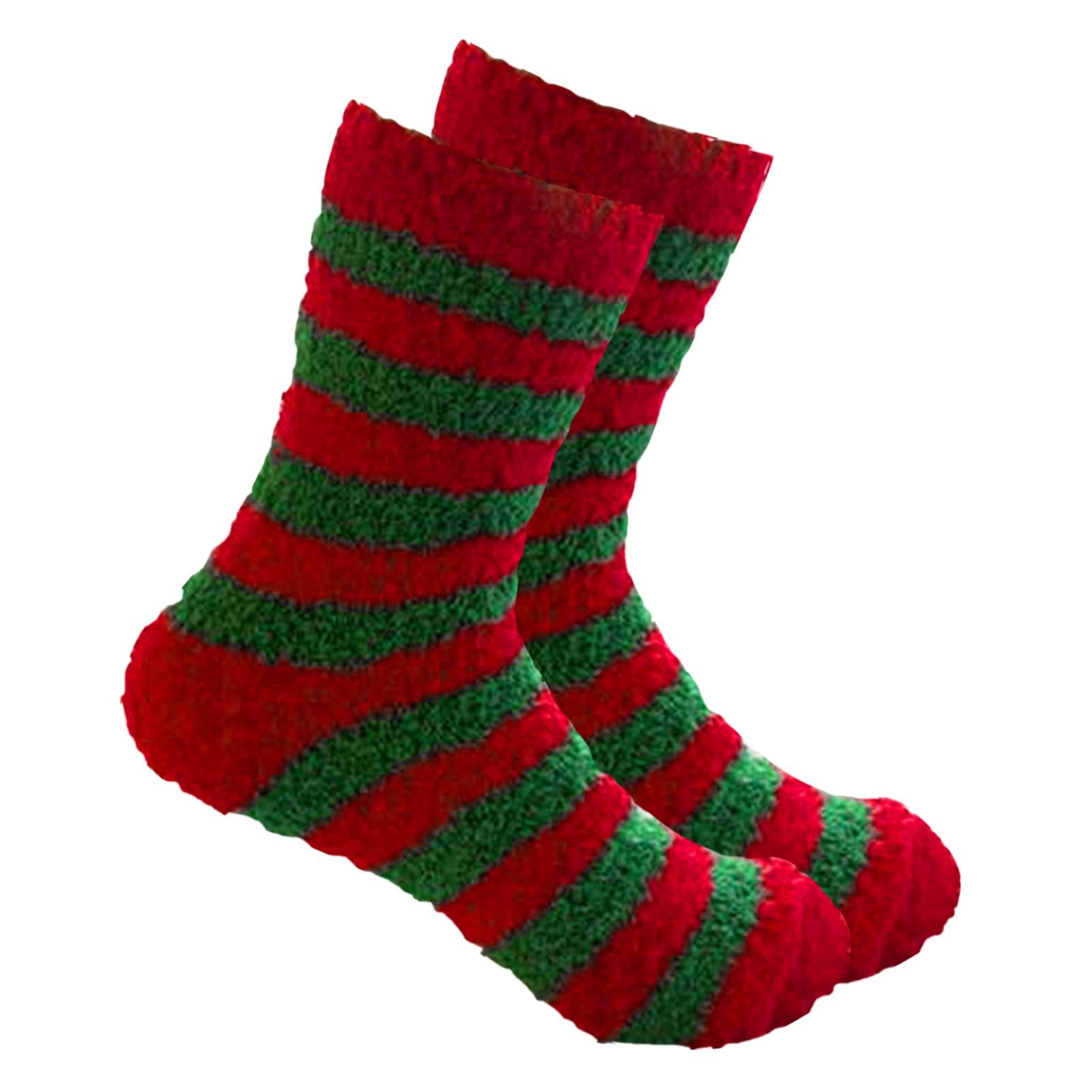 FimKaul Womens Christmas Crew Socks Soft Cotton Blend Holiday Patterned Hosiery (Green, One Size) ogz68