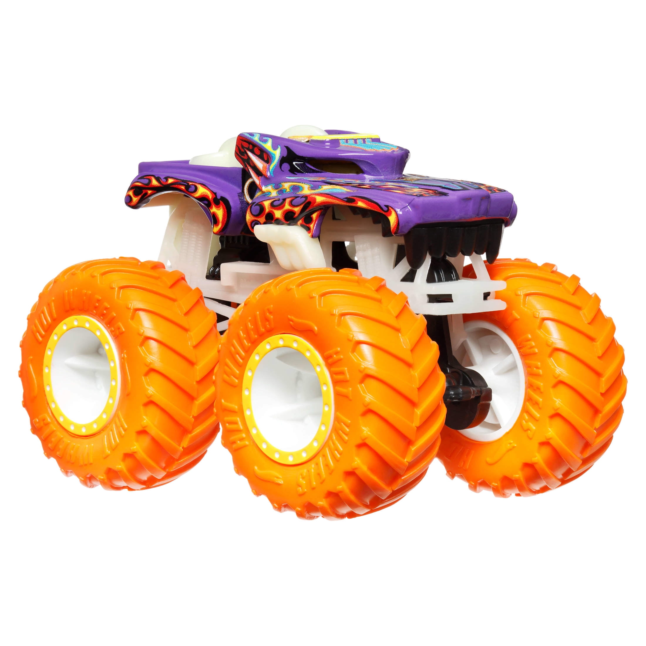 Hot Wheels Monster Trucks Die-Cast Glow-in-the-Dark Toy Vehicle (1:64 Scale) 75r2h