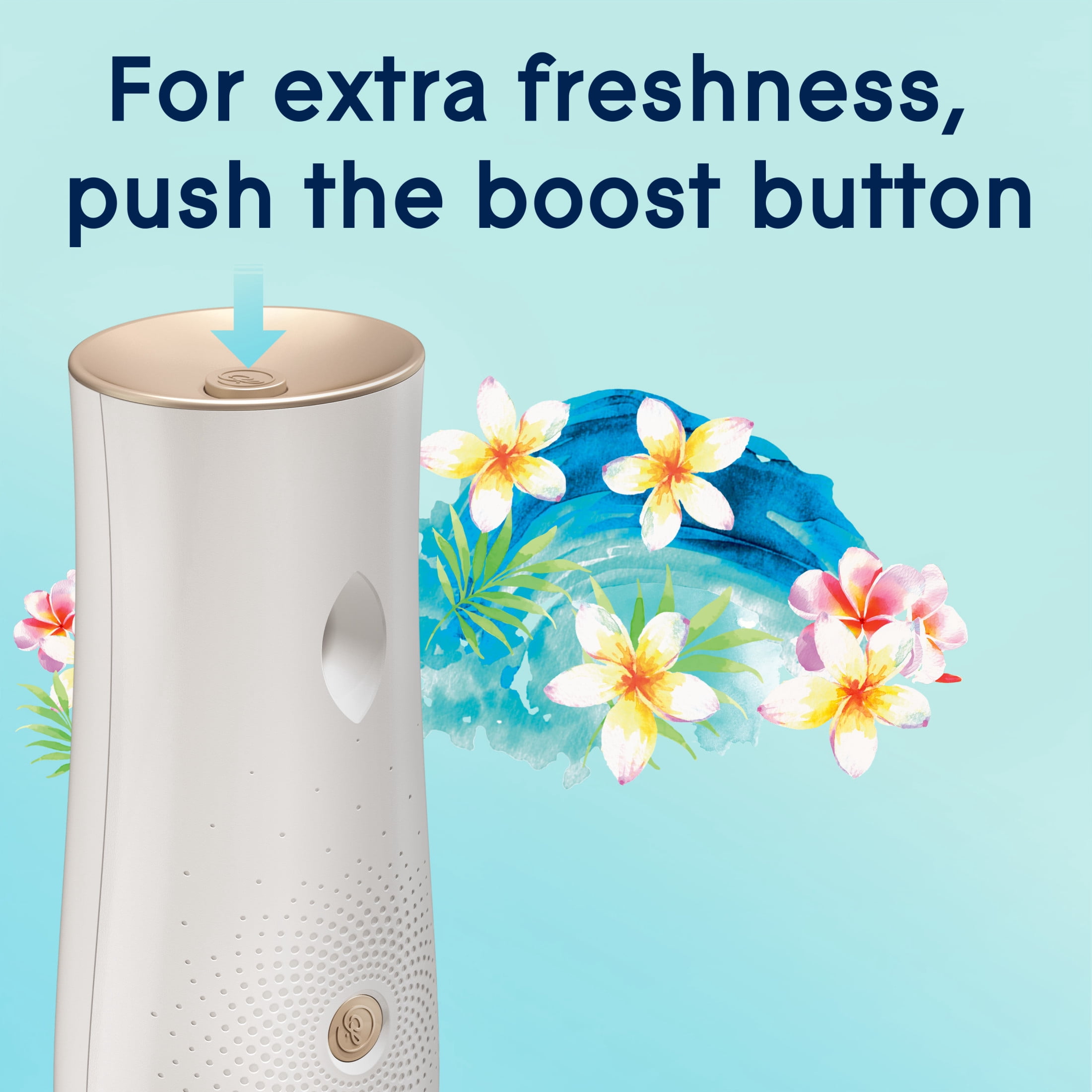 Glade Automatic Spray Air Freshener Refills, Essential Oil Infused Fragrance, Aqua Waves (6.2 oz, 2 Count) bqo1x