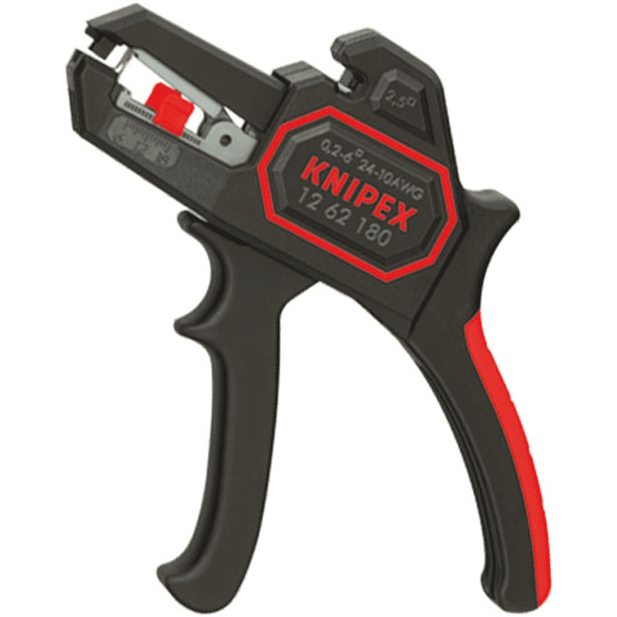 Knipex Tools Self-Adjusting Insulation Strippers for AWG 10-24 Wire (Black, 7 in) kvbsm