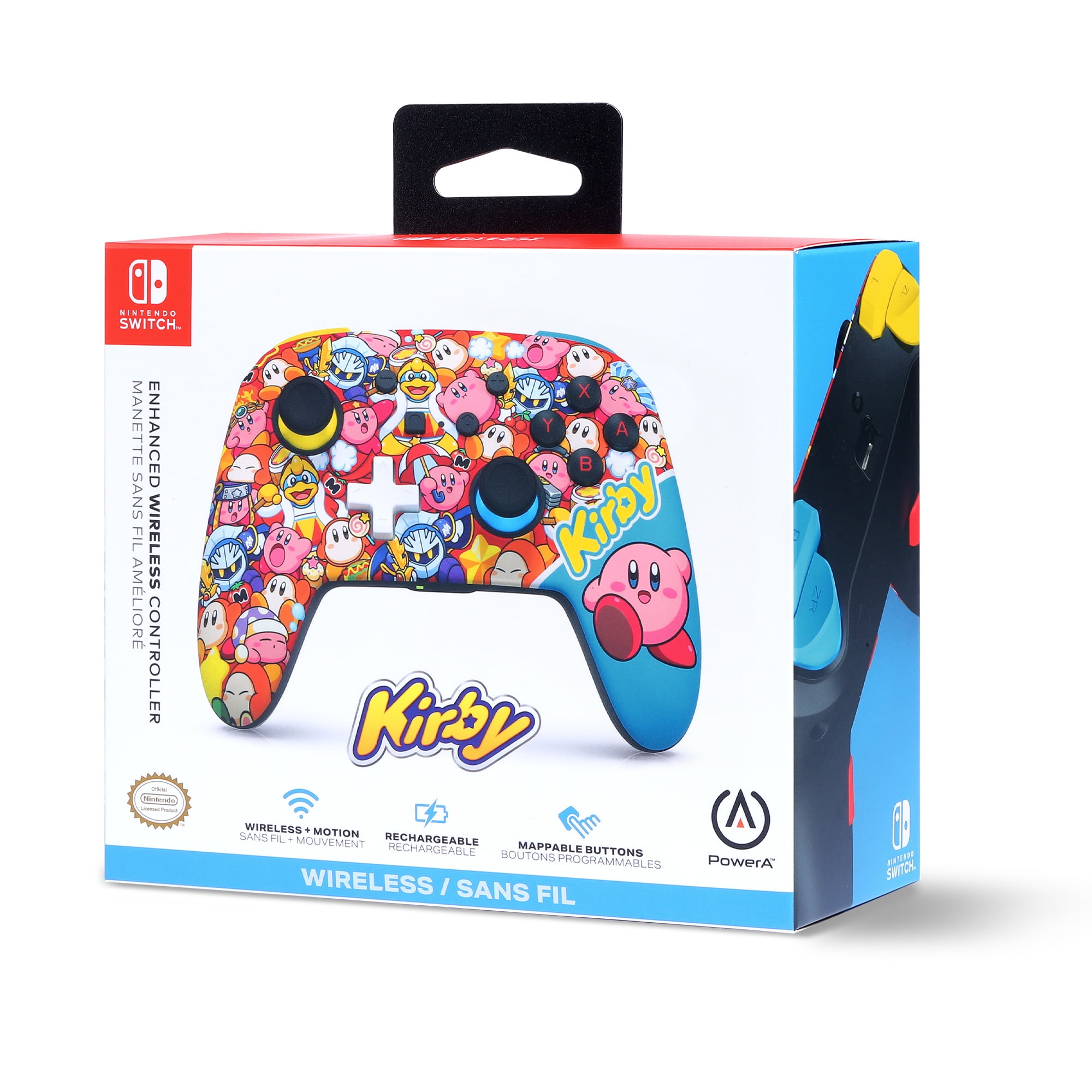 PowerA Enhanced Wireless Controller for Nintendo Switch (World of Kirby, 10 ft) qqkxh