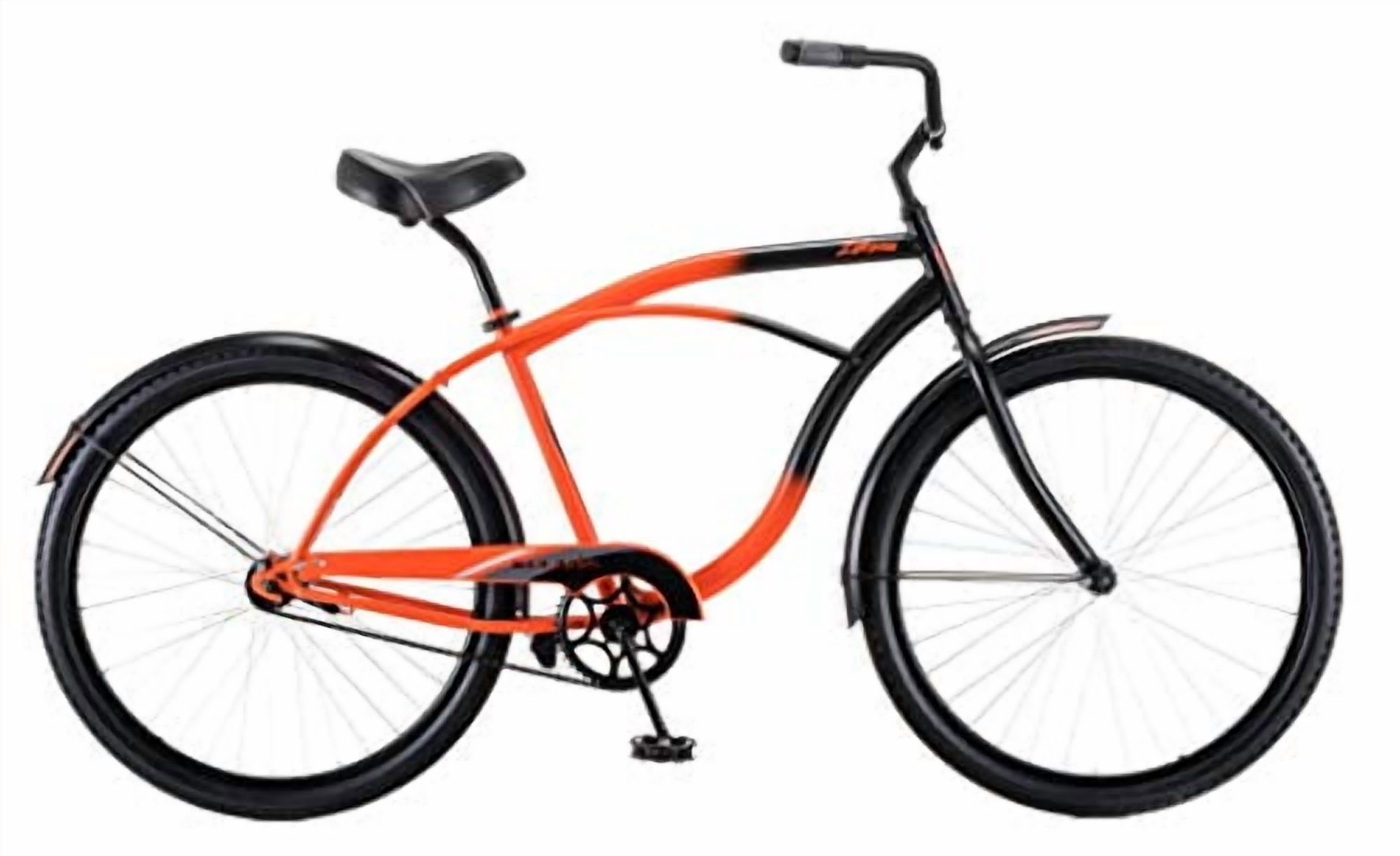 Kulana Lakona Shore Adult Beach Cruiser Bike, Single Speed, Durable Steel Frame (Orange and Black, 26 in Wheels) zp5mo