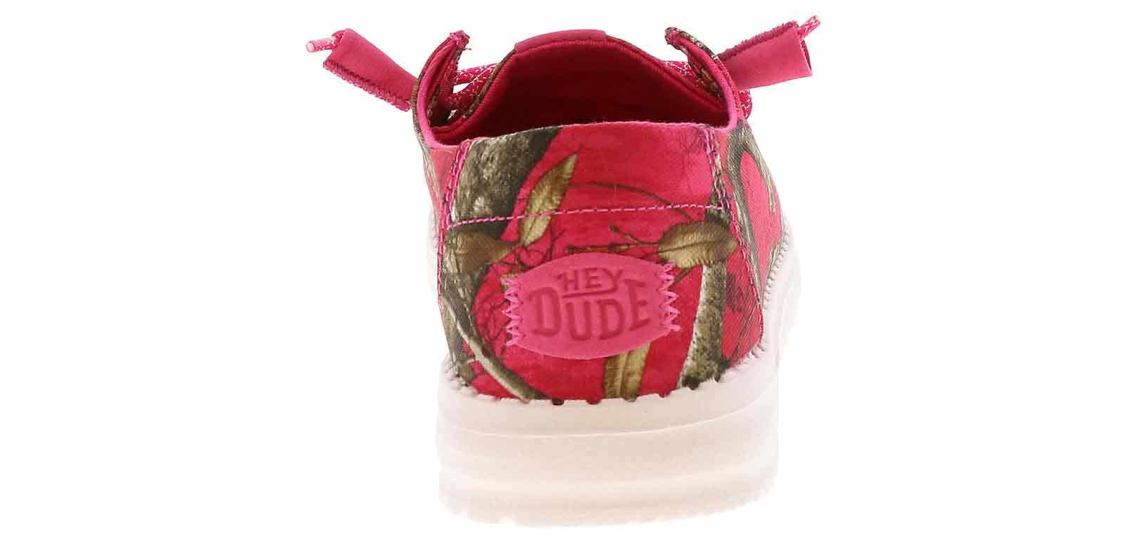 HEYDUDE Wendy Realtree Edge Casual Shoes Lightweight Slip-On Sneakers (Pink, 8 US) s3tk5