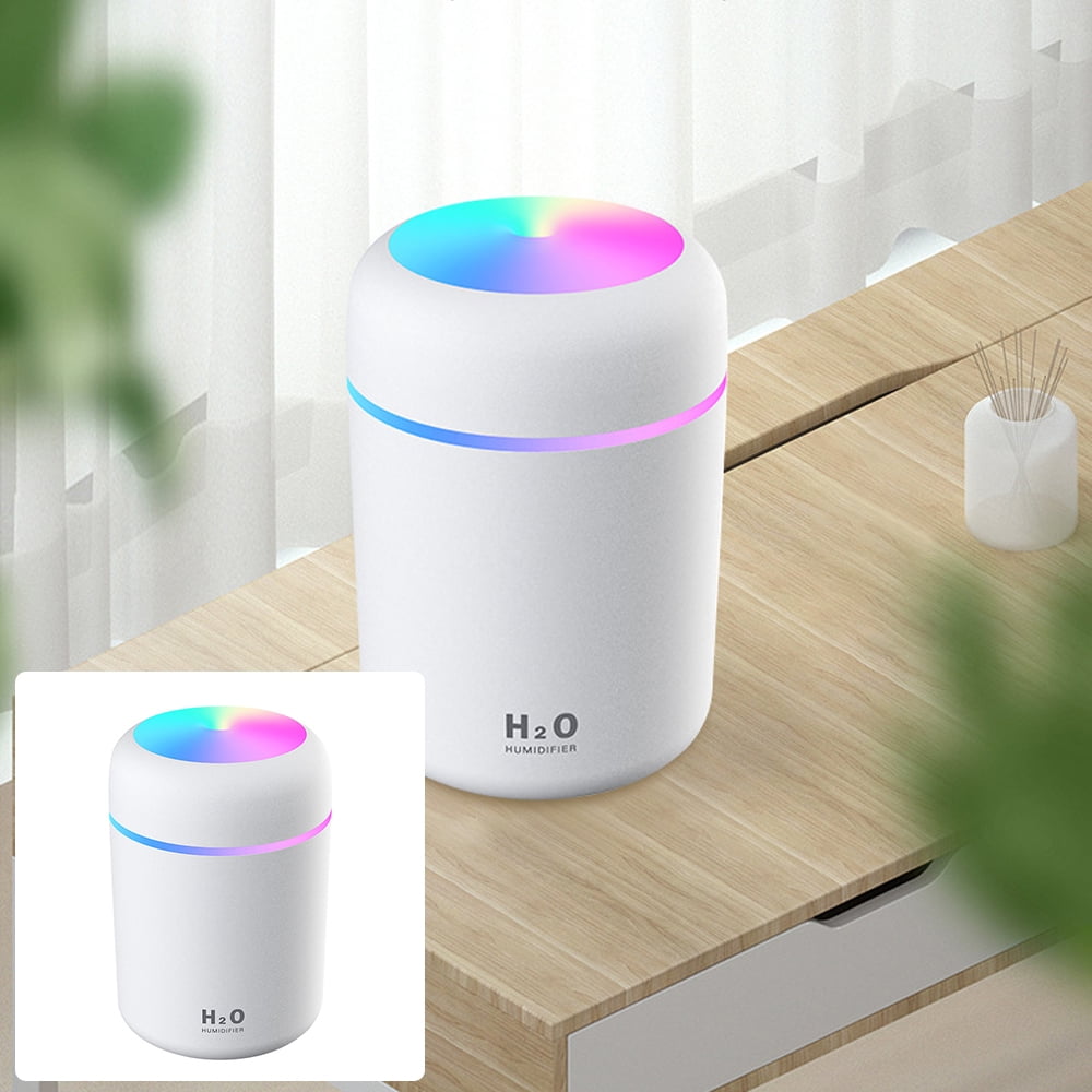 OUTAD Ultrasonic Aromatherapy Essential Oil Diffuser and Quiet Air Humidifier (White, 10.14 fl oz) chcwd