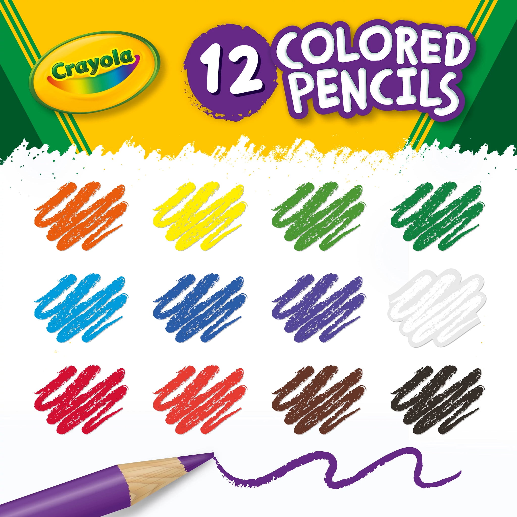Crayola Colored Pencils, Pre-sharpened Drawing Art Supplies, Assorted Colors (48 Packs, 12 Count Each) sz9if