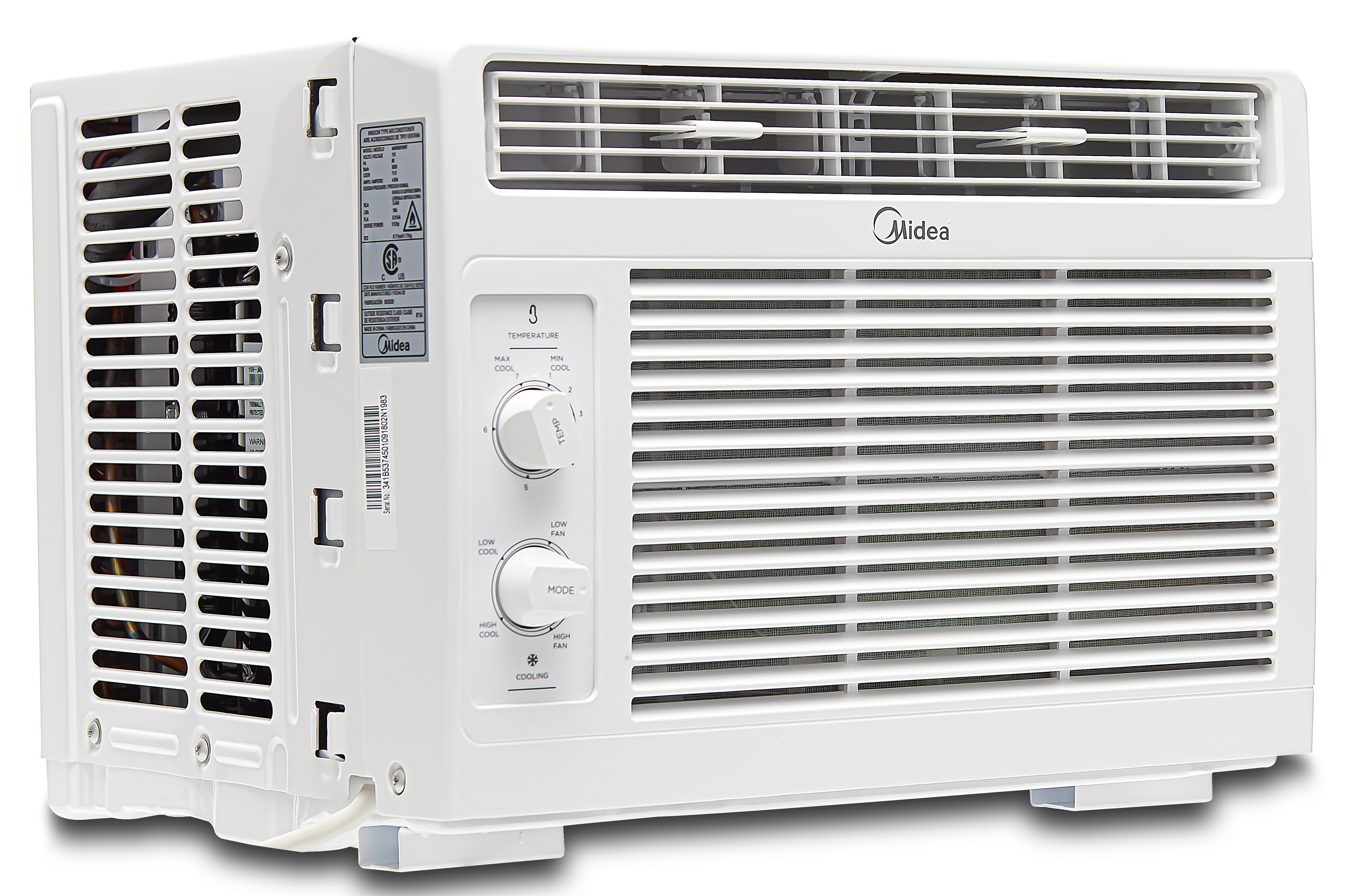 Midea 5,000 BTU Mechanical Window Air Conditioner (White, 150 Sq ft) lxcc0