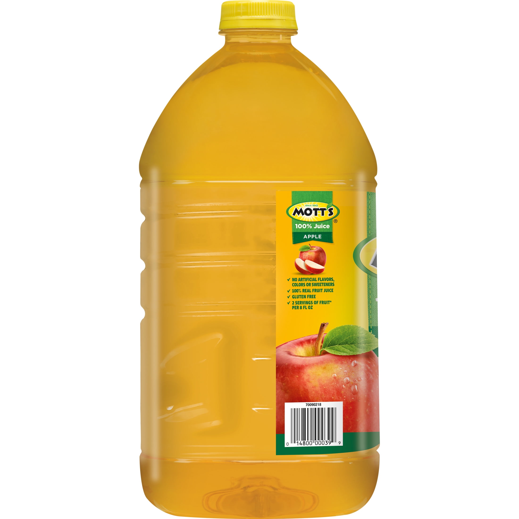 Mott's Original Apple Juice, 100% Fruit Juice, Refreshing & Natural (4 Pack, 128 fl oz) 68mki