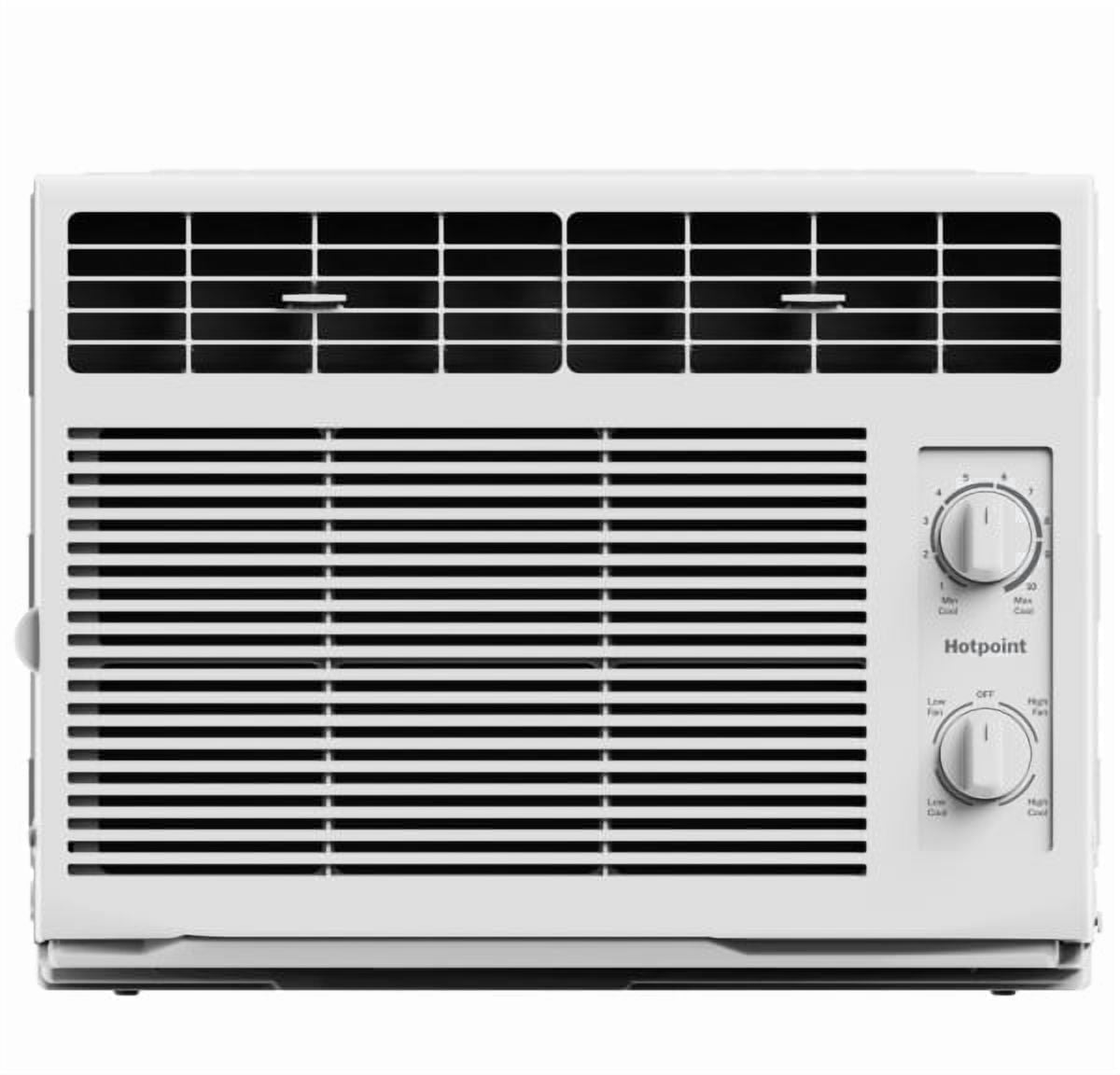 Hotpoint 5000 BTU Mechanical Window Air Conditioner (White, 150 sq. ft. Coverage) hdm0h