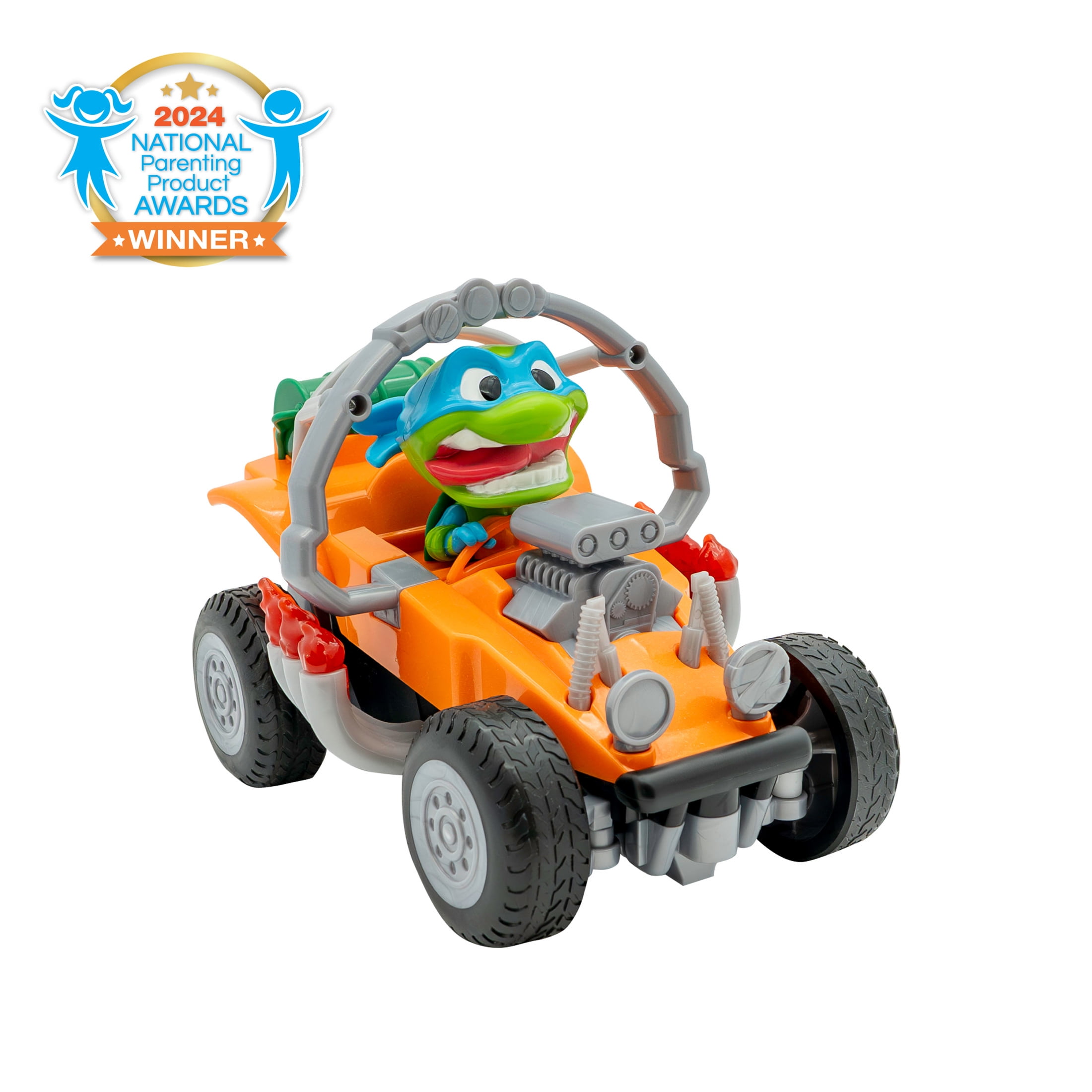 Teenage Mutant Ninja Turtles Leo's Roll Over RC Vehicle (Blue, 10 in) whv41