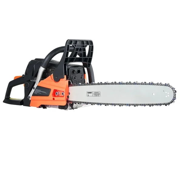 Generic 62cc Gas Chainsaw, 3.8 HP Professional Wood Cutting Tool with 20 in Guide Bar (Orange, 20 in) wf4f5